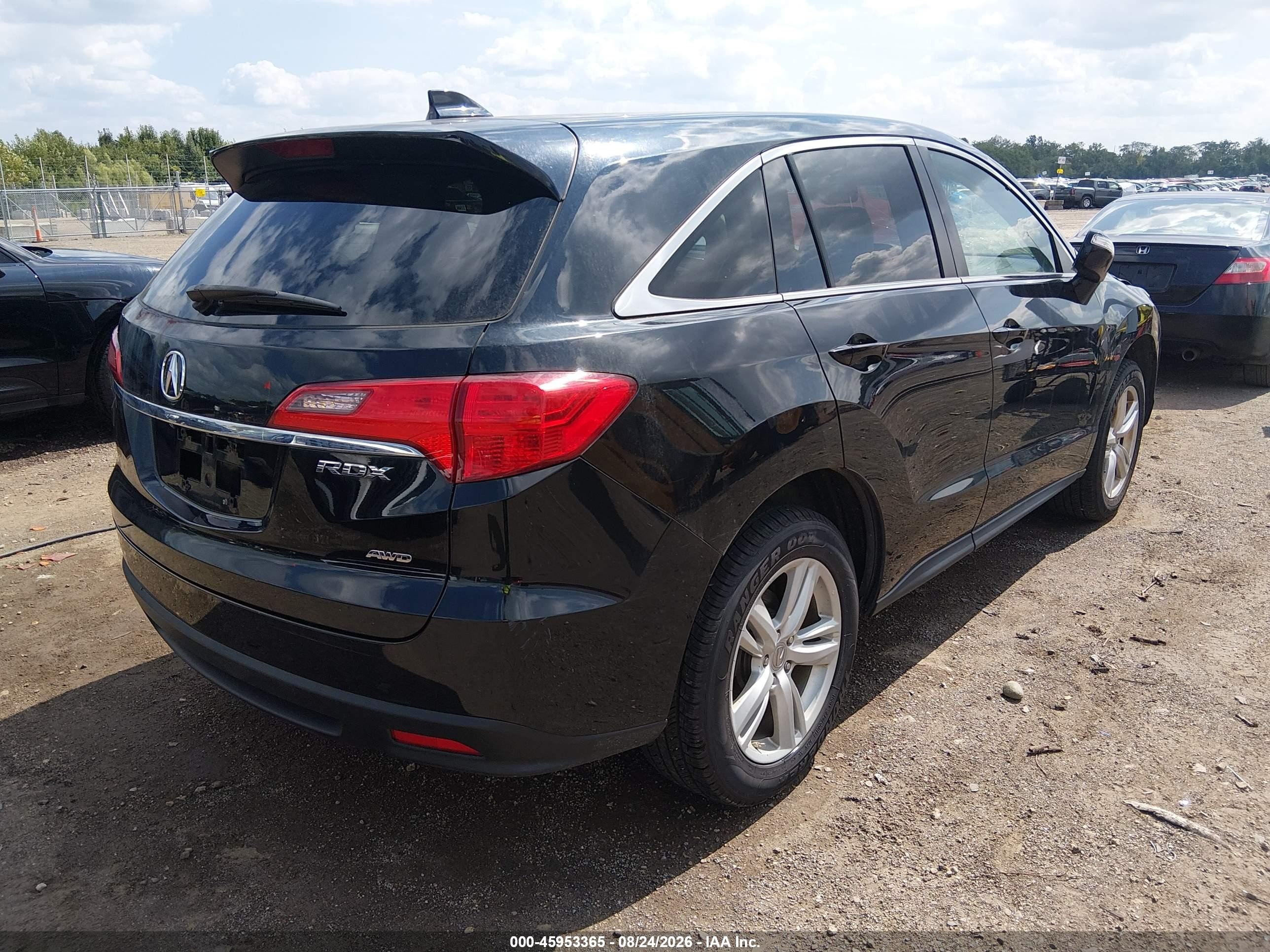 2015 Acura RDX VIN 5J8TB4H5XFL014530 IAAI salvage auction — Front End, Salvage (Ohio), sold $2,400 on 2026-09-12 (photo 4)