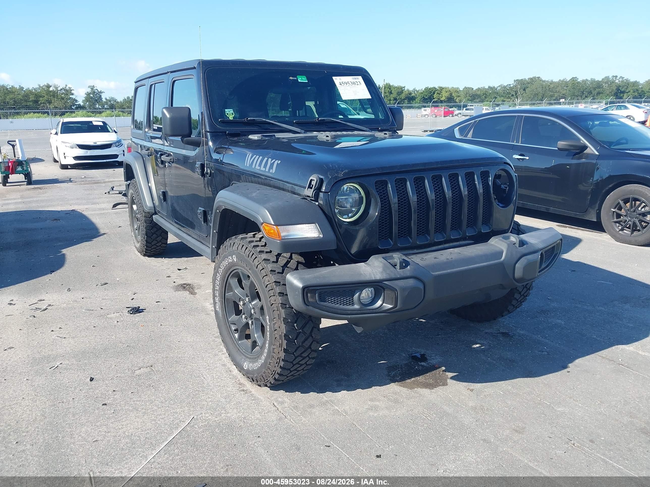 2021 Jeep Wrangler Unlimited VIN 1C4HJXDN1MW685840 — IAAI salvage auction photo