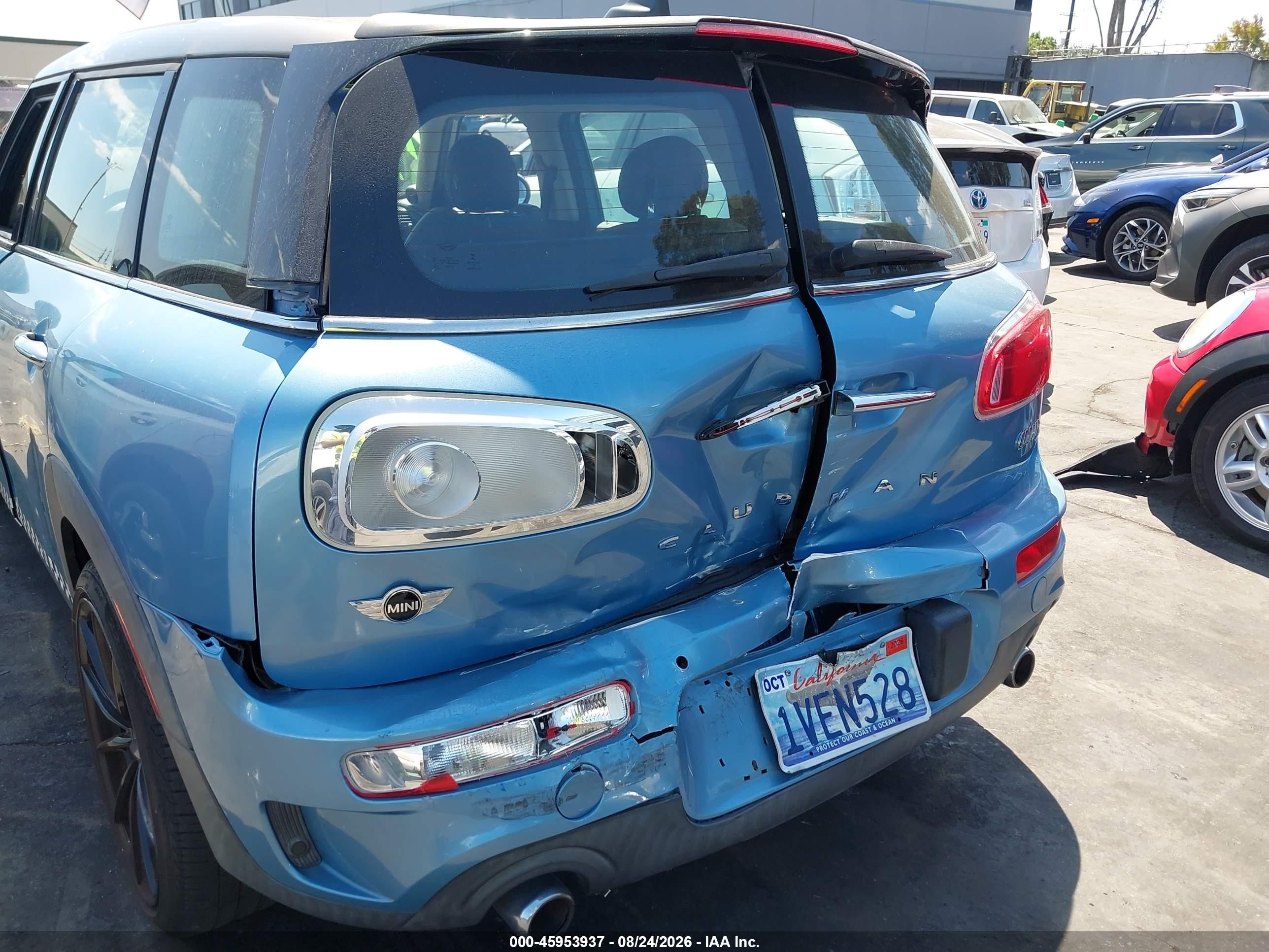 2017 Mini Cooper Clubman VIN WMWLN9C50H2E49074 IAAI salvage auction — Rear End, Salvage Certificate (California), sold $2,850 on 2026-09-13 (photo 6)