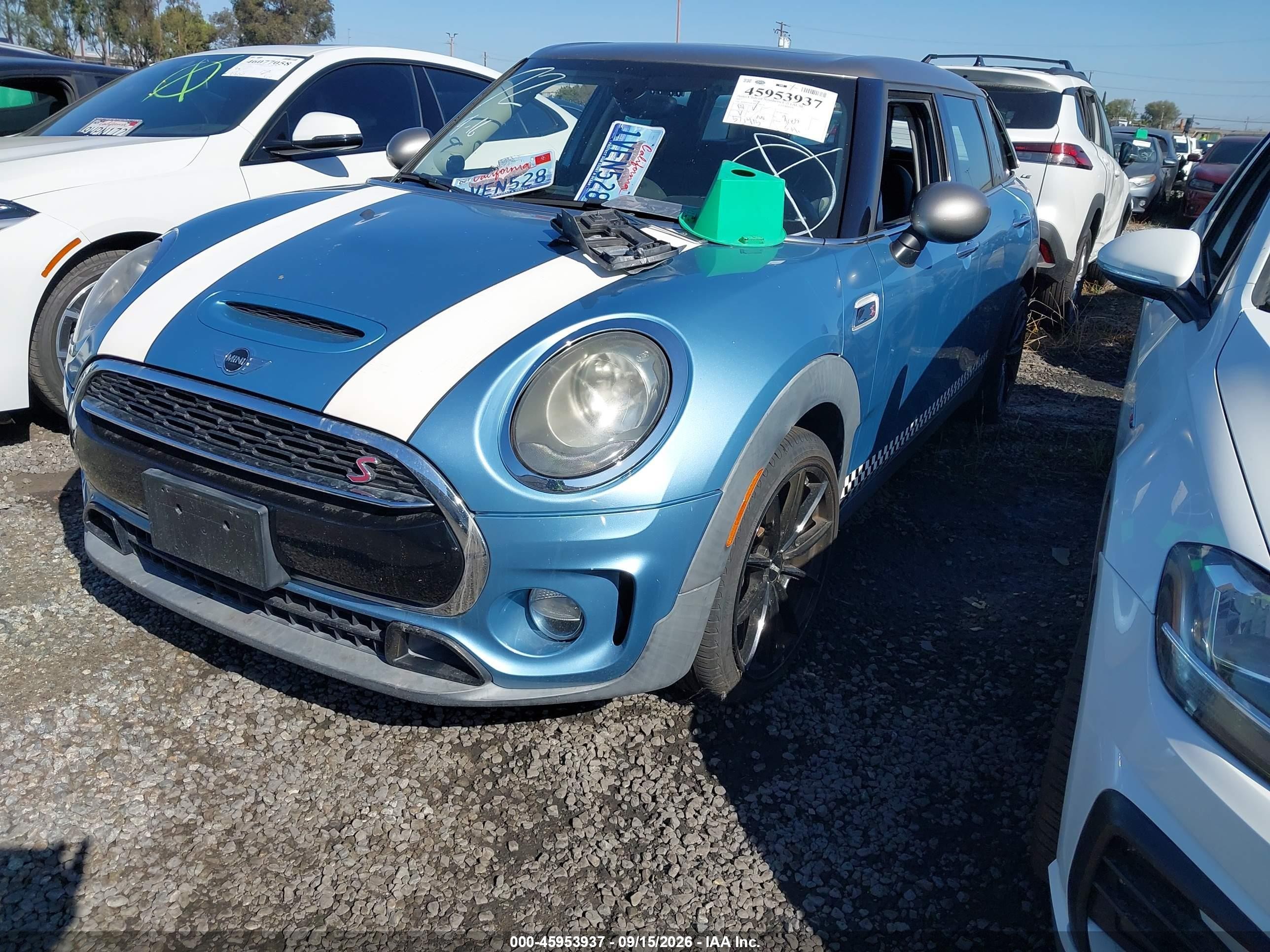 2017 Mini Cooper Clubman VIN WMWLN9C50H2E49074 IAAI salvage auction — Rear End, Salvage Certificate (California), sold $2,850 on 2026-09-13 (photo 2)