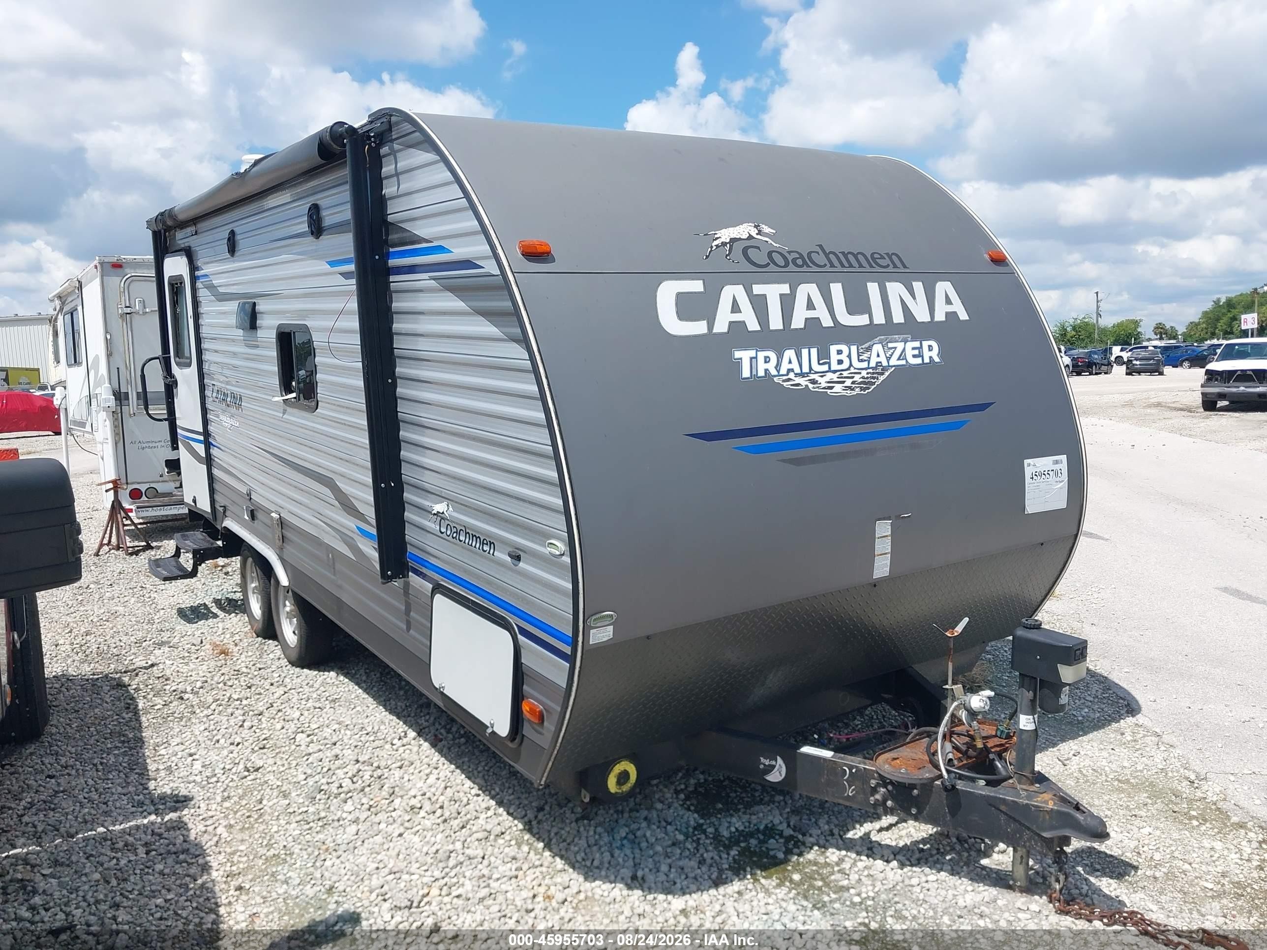 2019 Coachmen Catalina VIN 5ZT2CAHB2KU032101 IAAI salvage auction — Burn, Certificate Of Destruction (Florida), sold $1,000 on 2026-09-25 (photo 1)