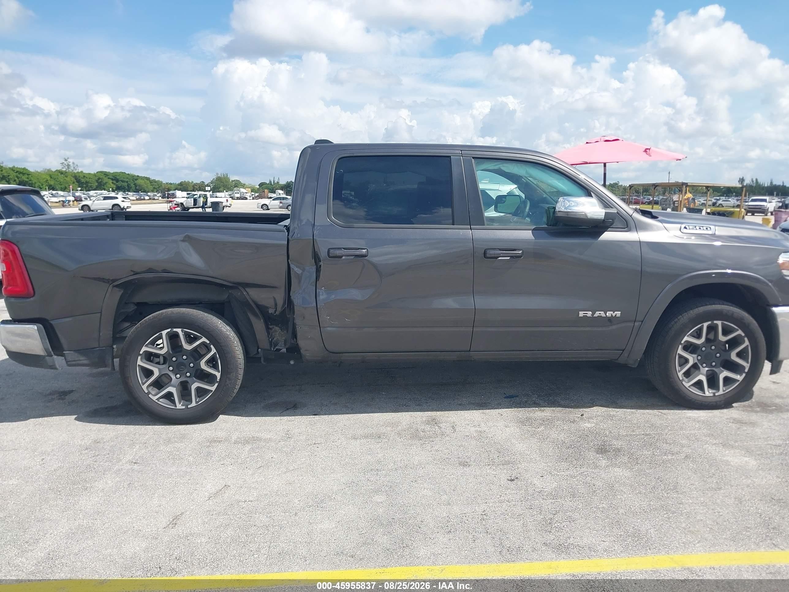 2026 Ram 1500 VIN 1C6SRFJP3TN293145 IAAI salvage auction — Side, Enterprise Vehicles Clear Only (Florida), sold $22,350 on 2026-09-17 (photo 6)