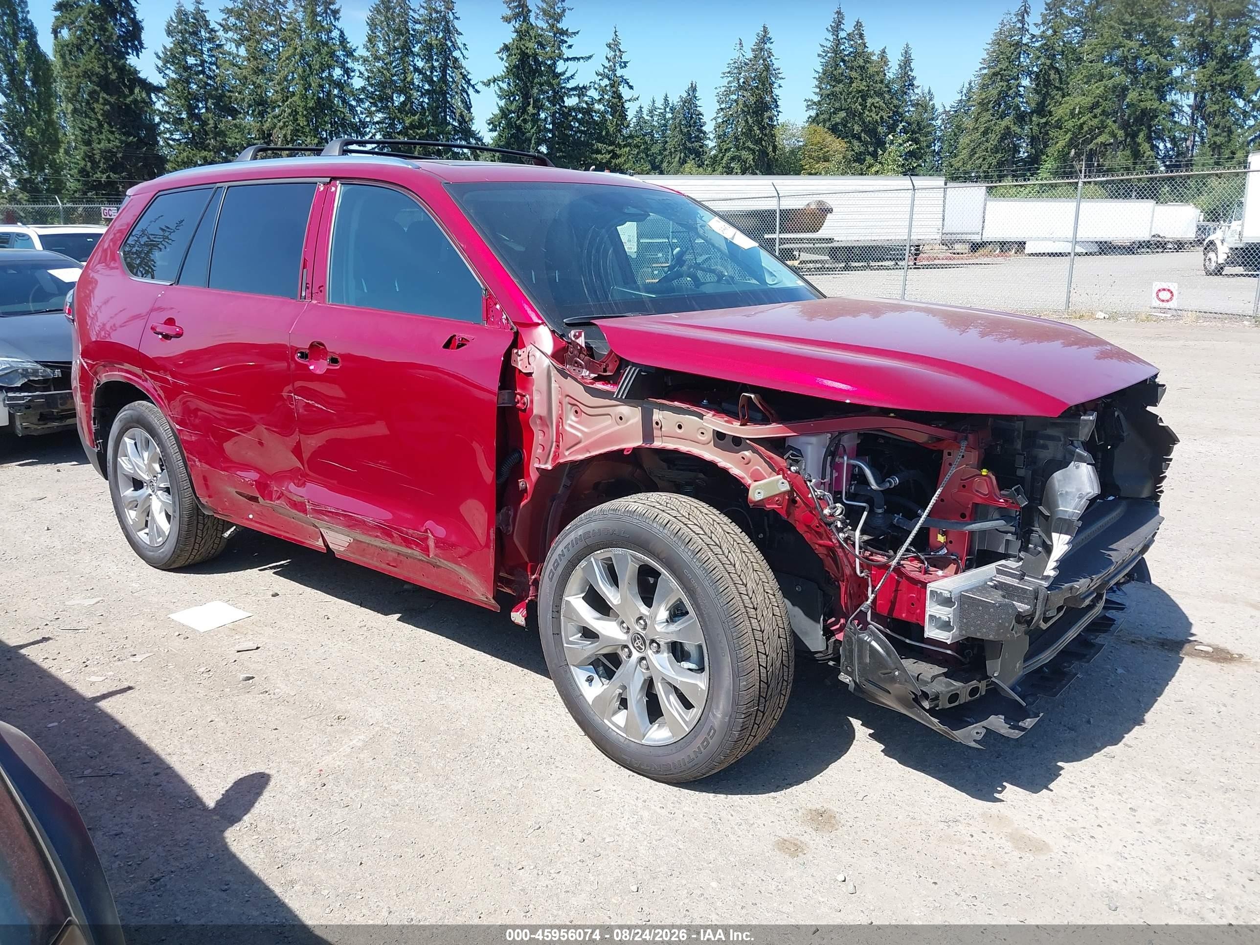 2026 Toyota Highlander VIN 5TDACAB59TS067997 IAAI salvage auction — Side, Bill Of Sale (Washington), sold $25,250 on 2026-09-13 (photo 6)