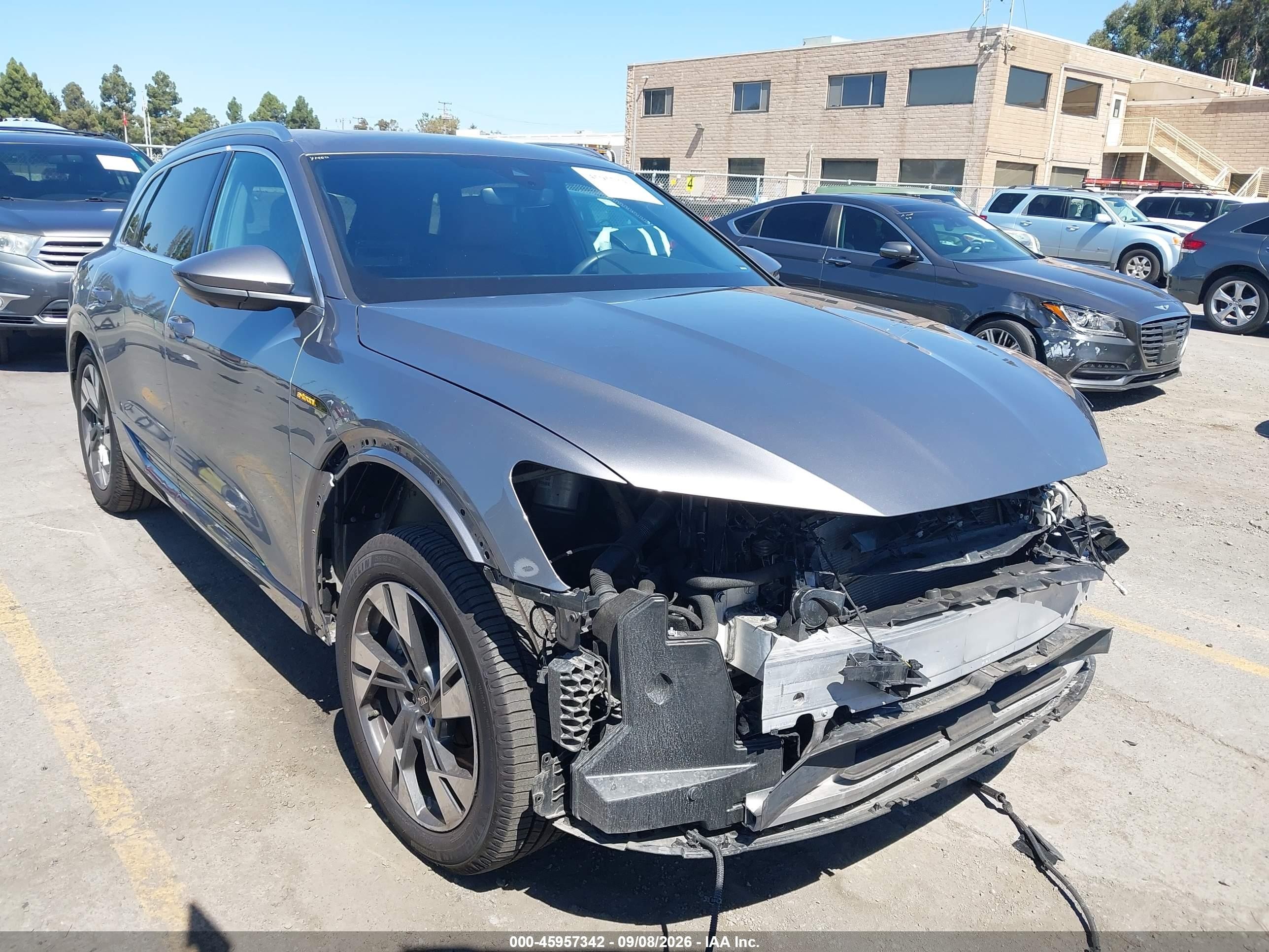 2023 Audi e-tron VIN WA1LABGE4PB019215 — IAAI salvage auction photo
