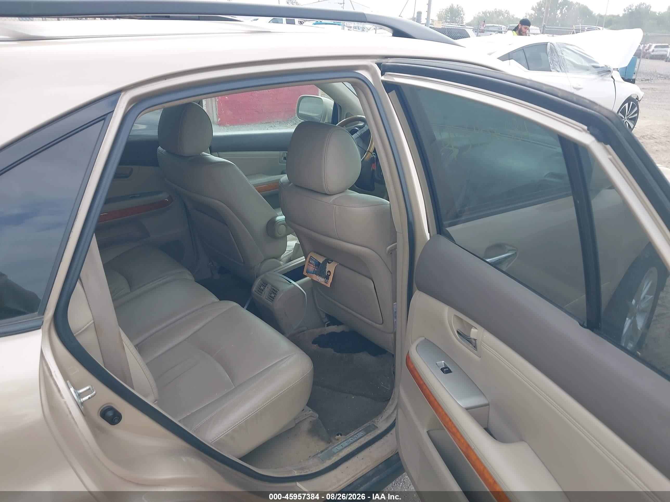 2009 Lexus RX 350 VIN 2T2HK31U89C119364 IAAI salvage auction — Unknown, Salvage (Indiana), sold $775 on 2026-10-10 (photo 8)