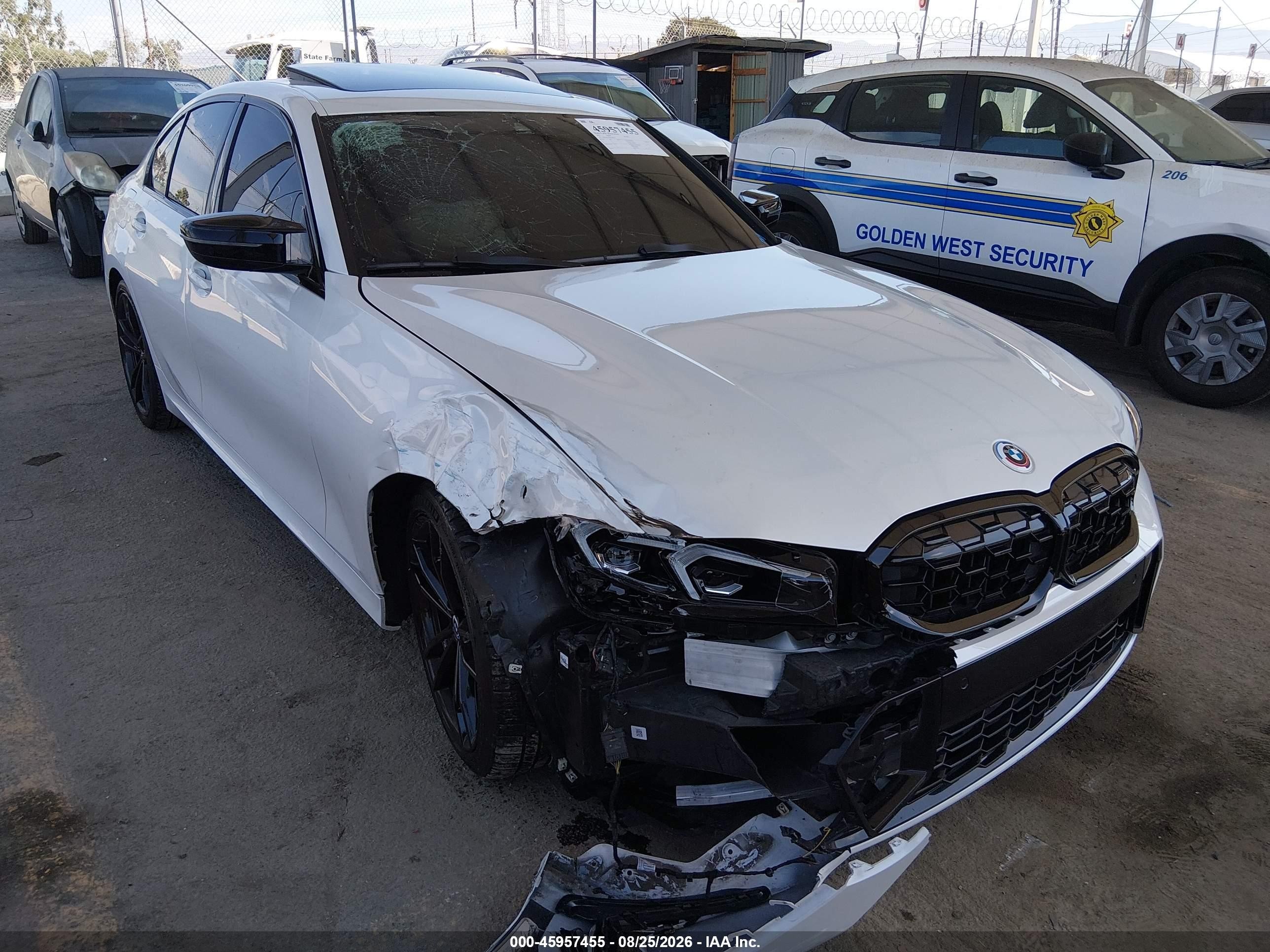 2023 BMW M340i VIN 3MW49FS03P8C80937 IAAI salvage auction — Unknown, Salvage (California), sold $20,400 on 2026-09-14 (photo 1)