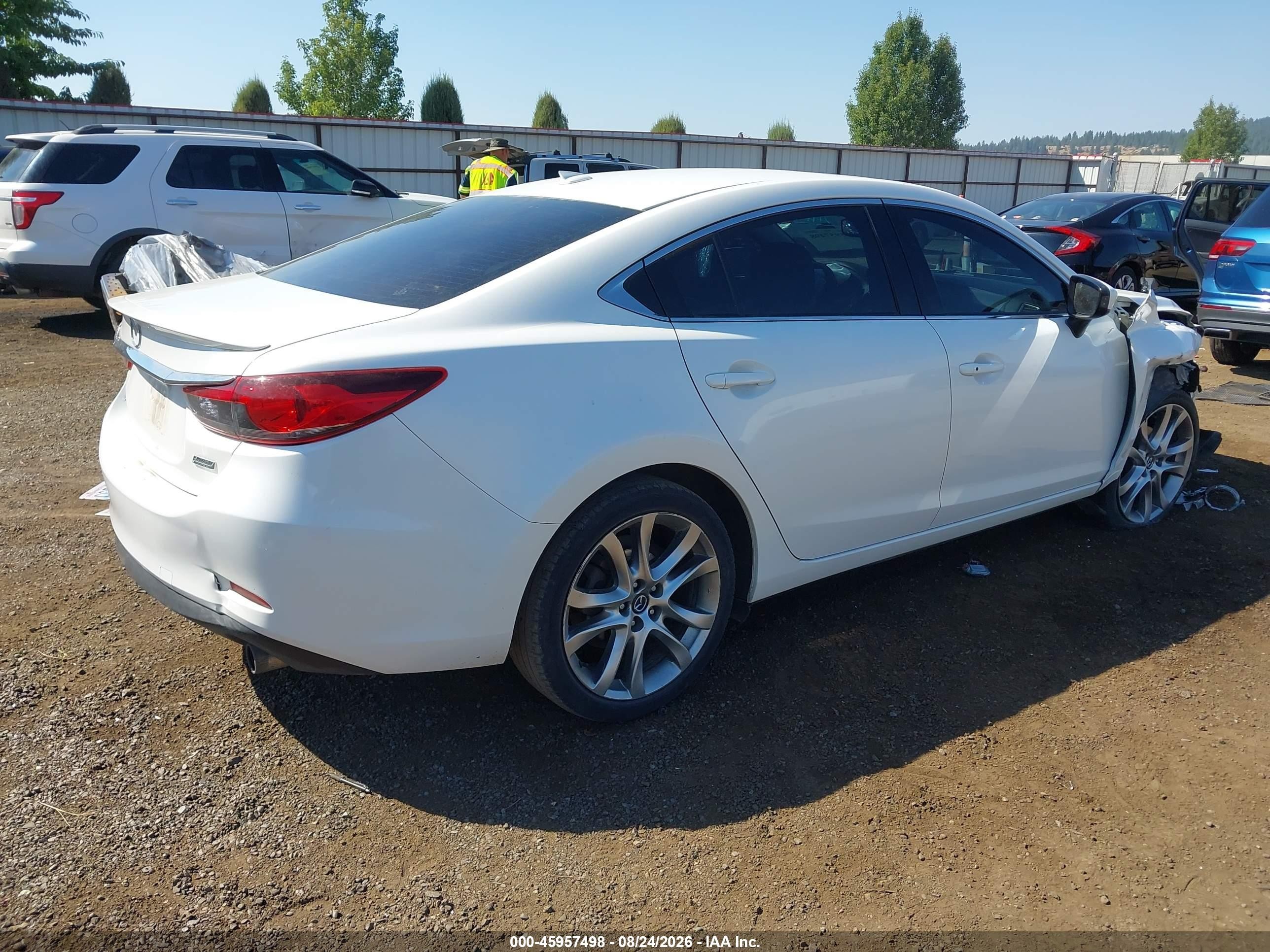 2014 Mazda 6 VIN JM1GJ1W62E1136693 IAAI salvage auction — Front End, Bill Of Sale (Washington), sold $725 on 2026-09-23 (photo 4)