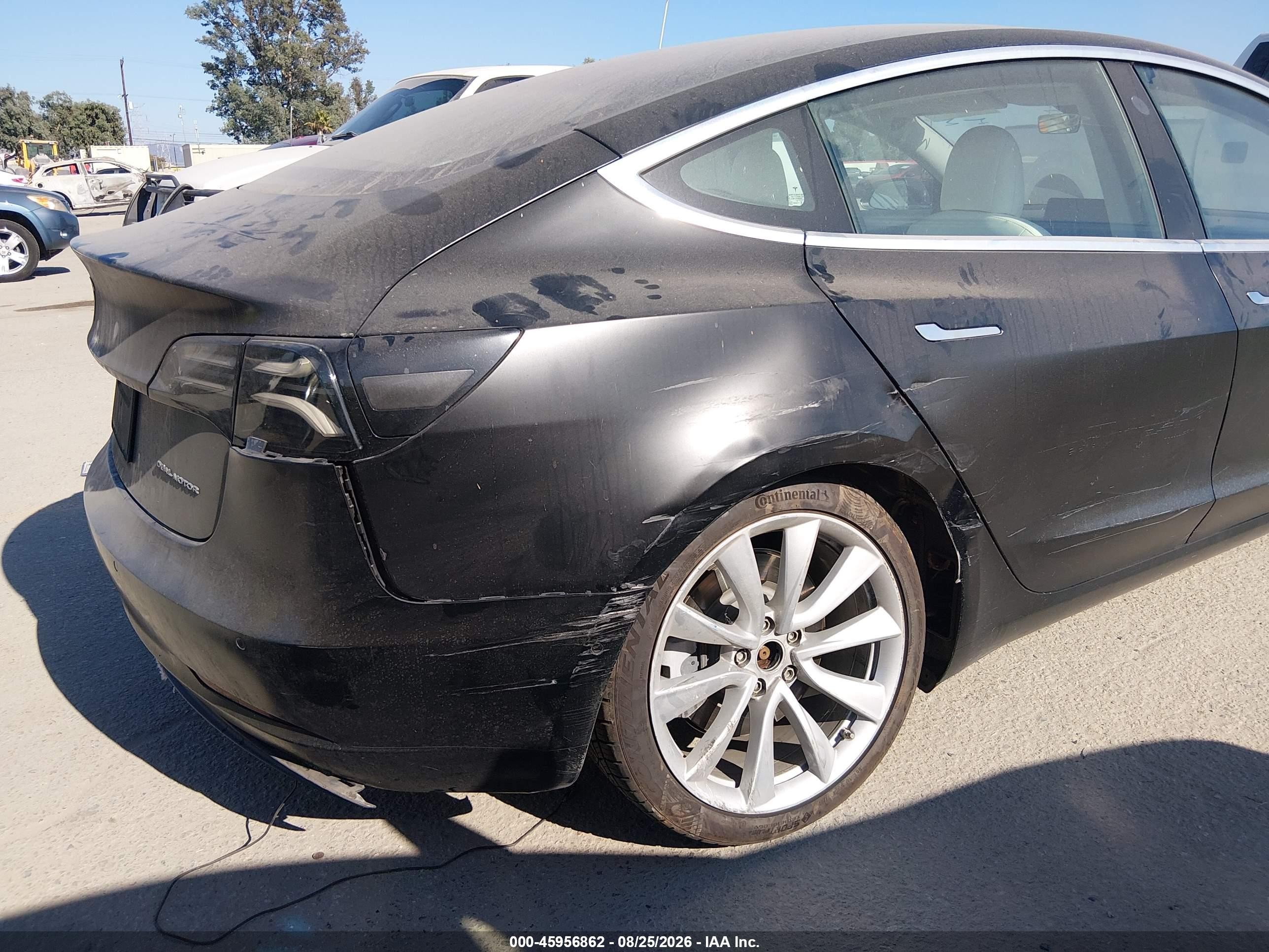 2018 Tesla Model 3 VIN 5YJ3E1EB3JF188417 IAAI salvage auction — Rear End, Salvage (California), sold $7,500 on 2026-09-14 (photo 6)