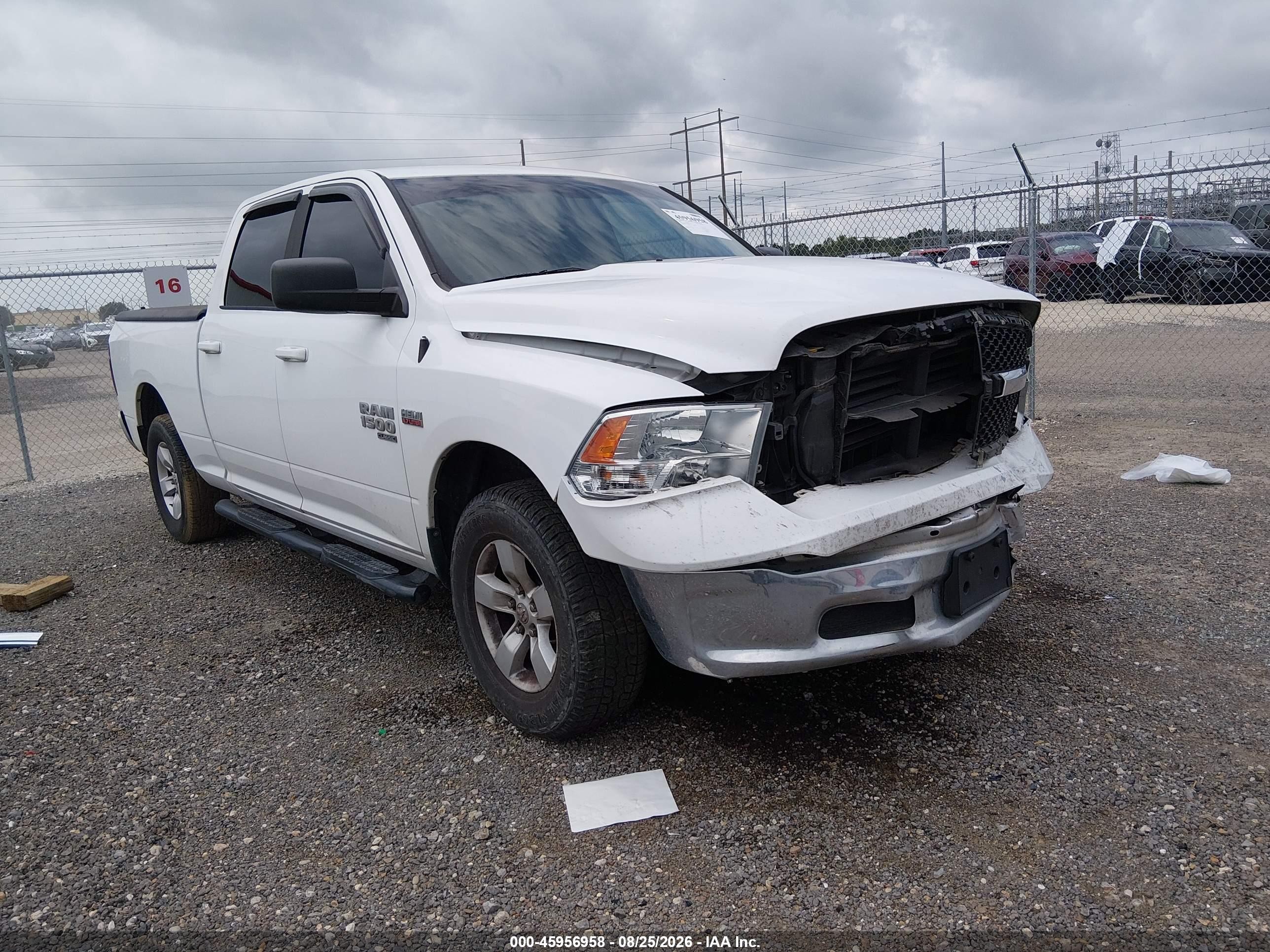 2019 Ram 1500 VIN 1C6RR6TT8KS510049 IAAI salvage auction — Front End, Salvage (Louisiana), sold $4,500 on 2026-09-18 (photo 1)