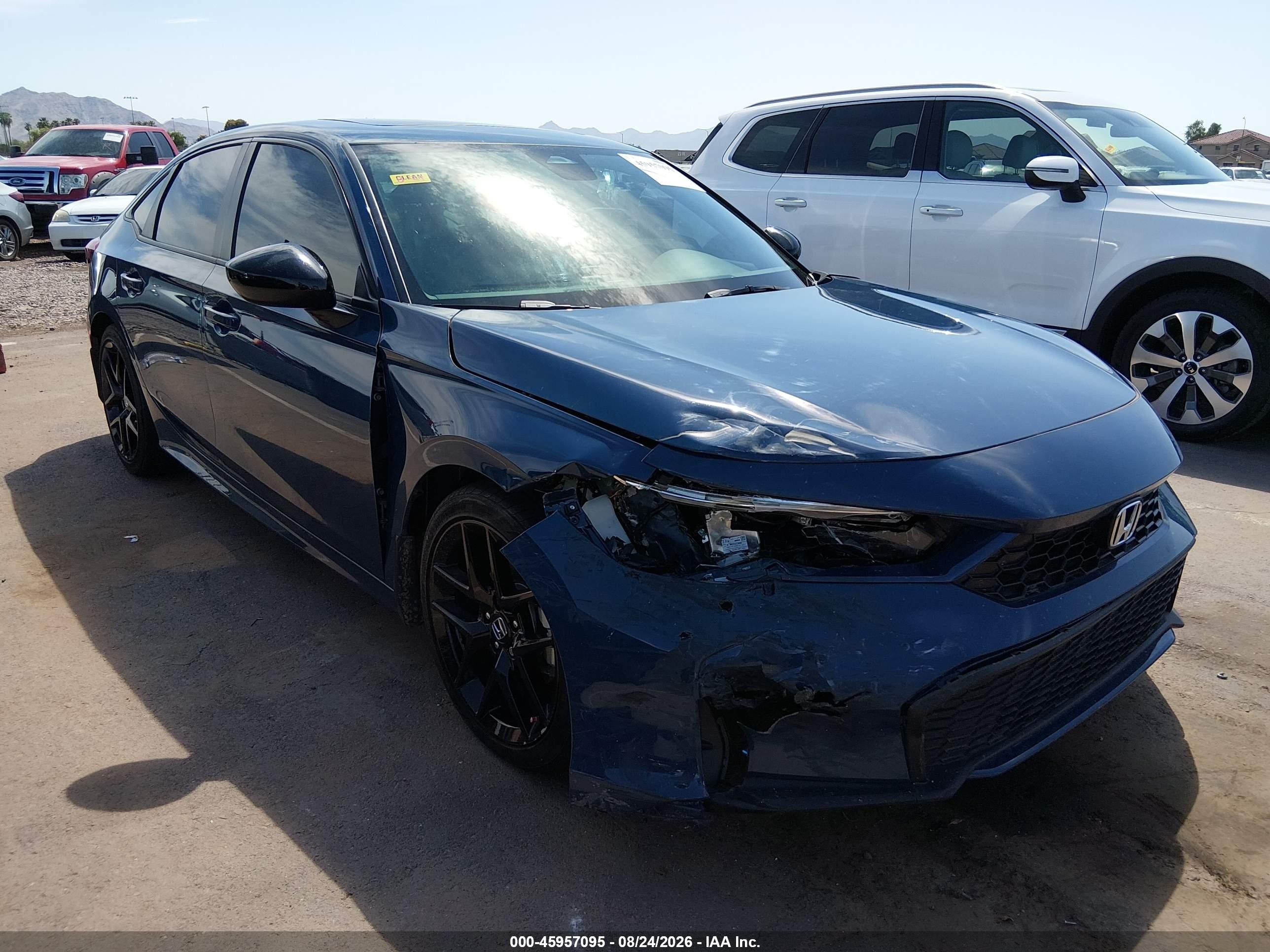 2025 Honda Civic Hybrid VIN 2HGFE4F82SH348639 — IAAI salvage auction photo