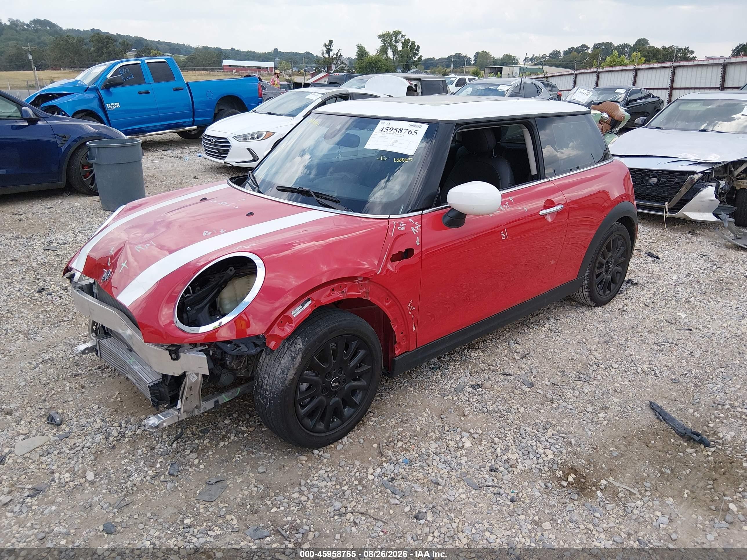 2024 Mini Hardtop VIN WMW33DH04R2U45677 IAAI salvage auction — Front End, Clear (Arkansas), sold $5,800 on 2026-09-19 (photo 2)