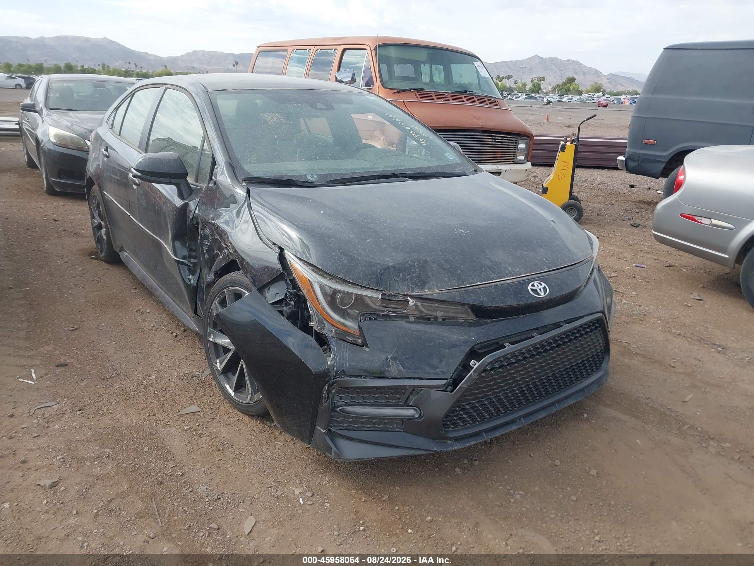 2021 Toyota Corolla VIN JTDS4MCE8MJ080661 — IAAI salvage auction photo