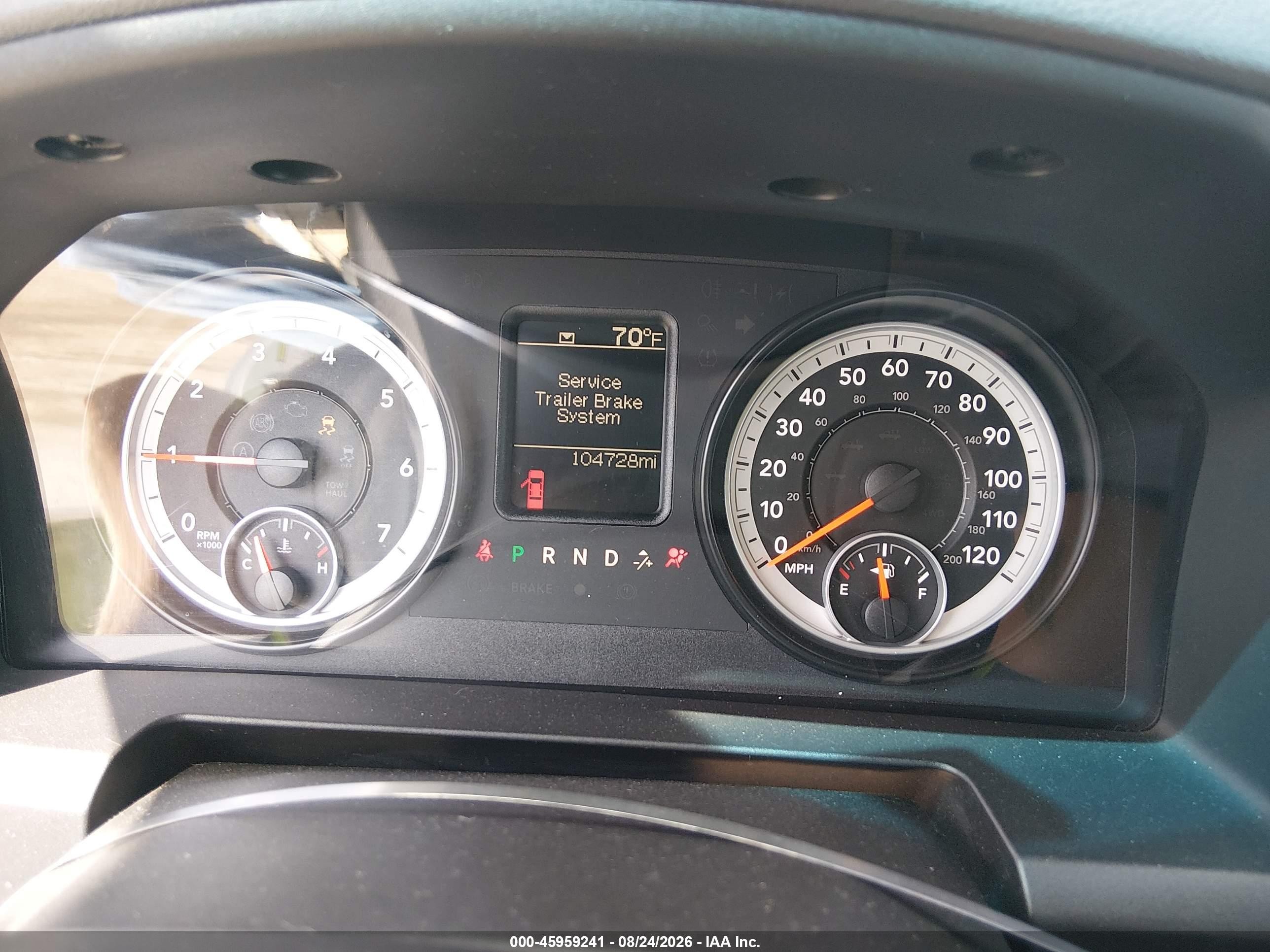 2013 Ram 1500 VIN 3C6JR6AG4DG588387 IAAI salvage auction — Water/Flood, Salvage (West Virginia), sold $4,050 on 2026-09-30 (photo 7)