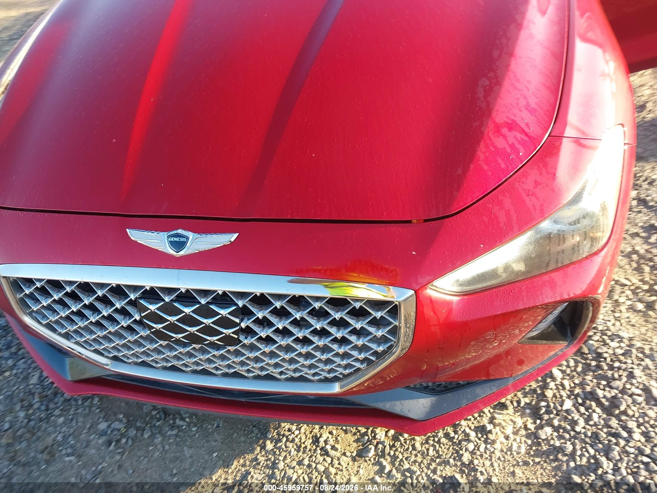 2020 Genesis G70 VIN KMTG74LEXLU063663 IAAI salvage auction — Unknown, Salvage Rebuilt (North Carolina), sold $14,000 on 2026-09-29 (photo 6)