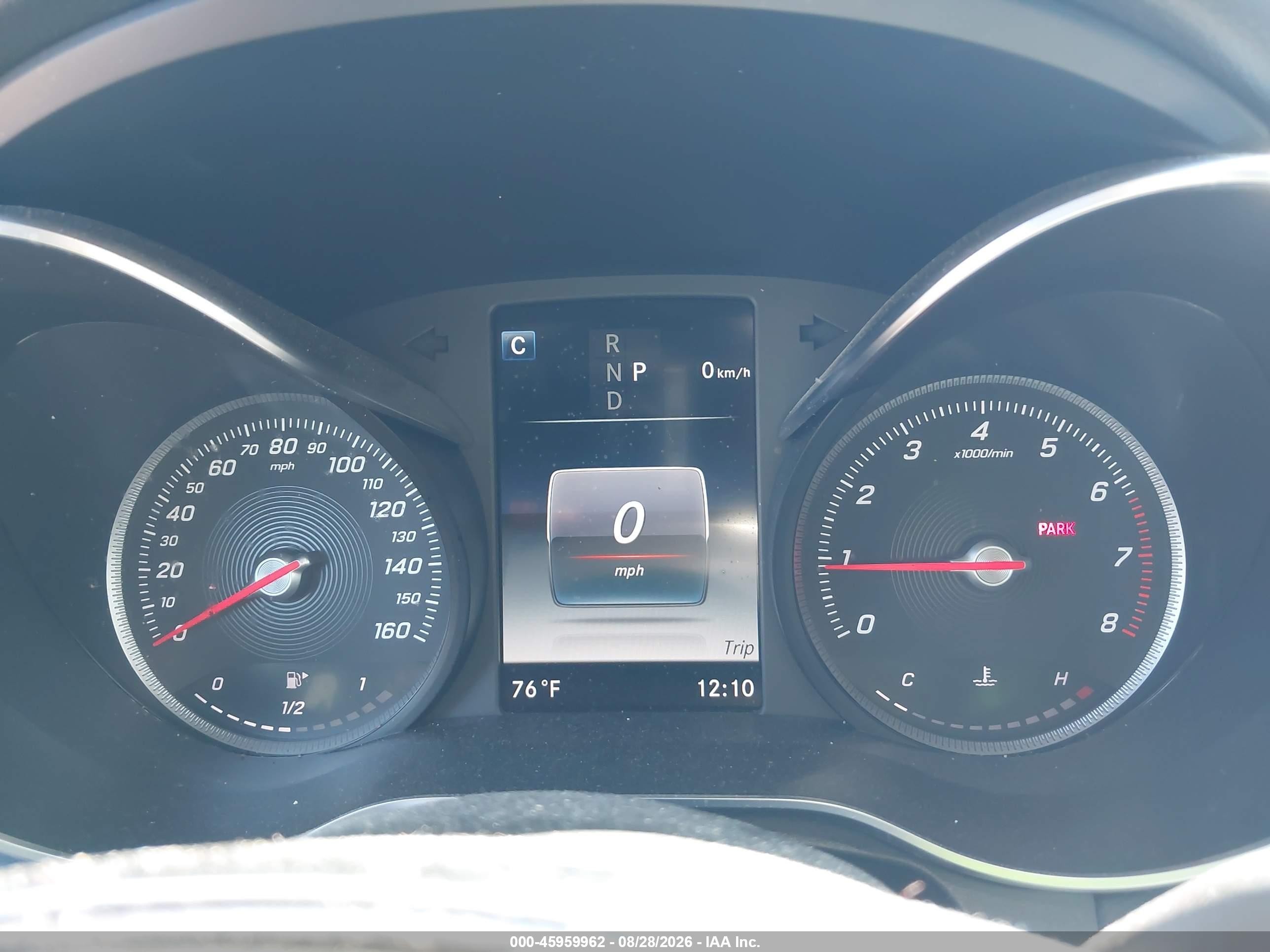 2019 Mercedes-benz Glc class VIN WDC0J4KB7KF547991 IAAI salvage auction — Hail, Salvage (Ohio), sold $14,650 on 2026-09-22 (photo 7)
