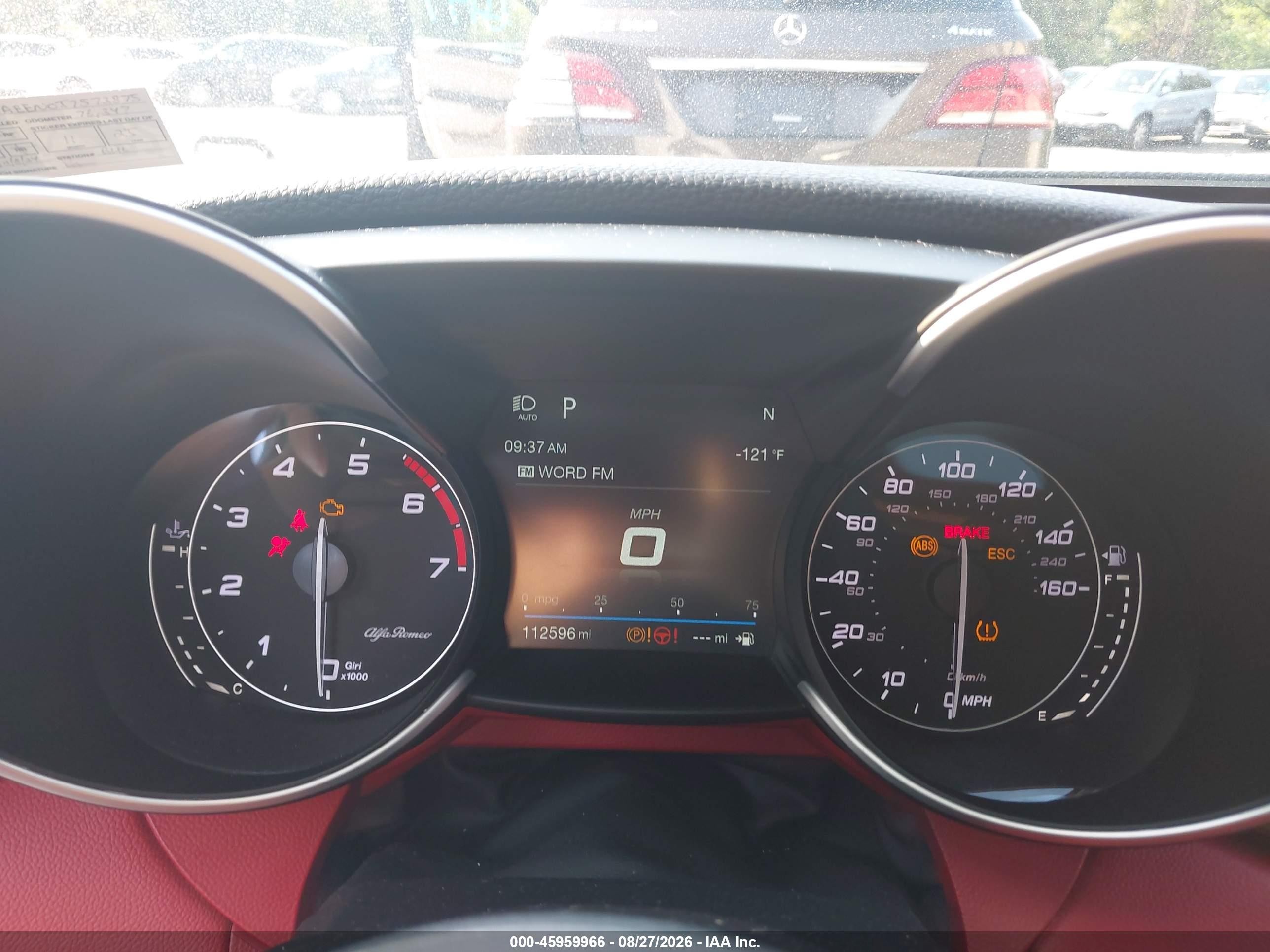 2018 Alfa romeo Giulia VIN ZARFAEEN0J7573875 IAAI salvage auction — Unknown, Salvage (Pennsylvania), sold $4,450 on 2026-09-24 (photo 7)