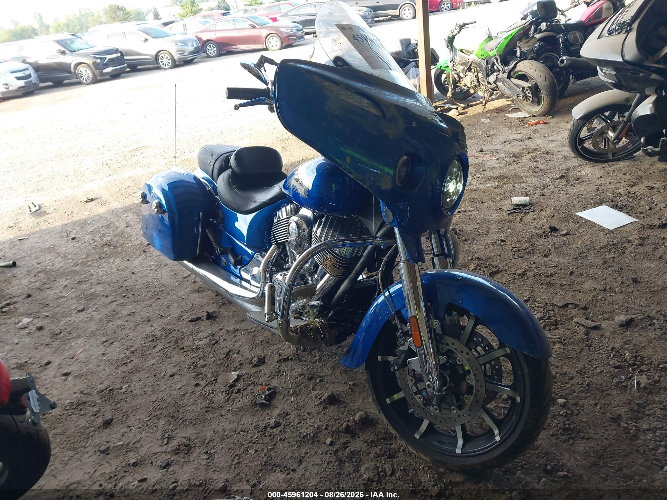 2018 Indian Motorcycle Co. CHIEFTAIN VIN 56KTCAAA0J3366228 IAAI salvage auction — Unknown, Clear (Michigan), sold $4,750 on 2026-09-16 (photo 1)