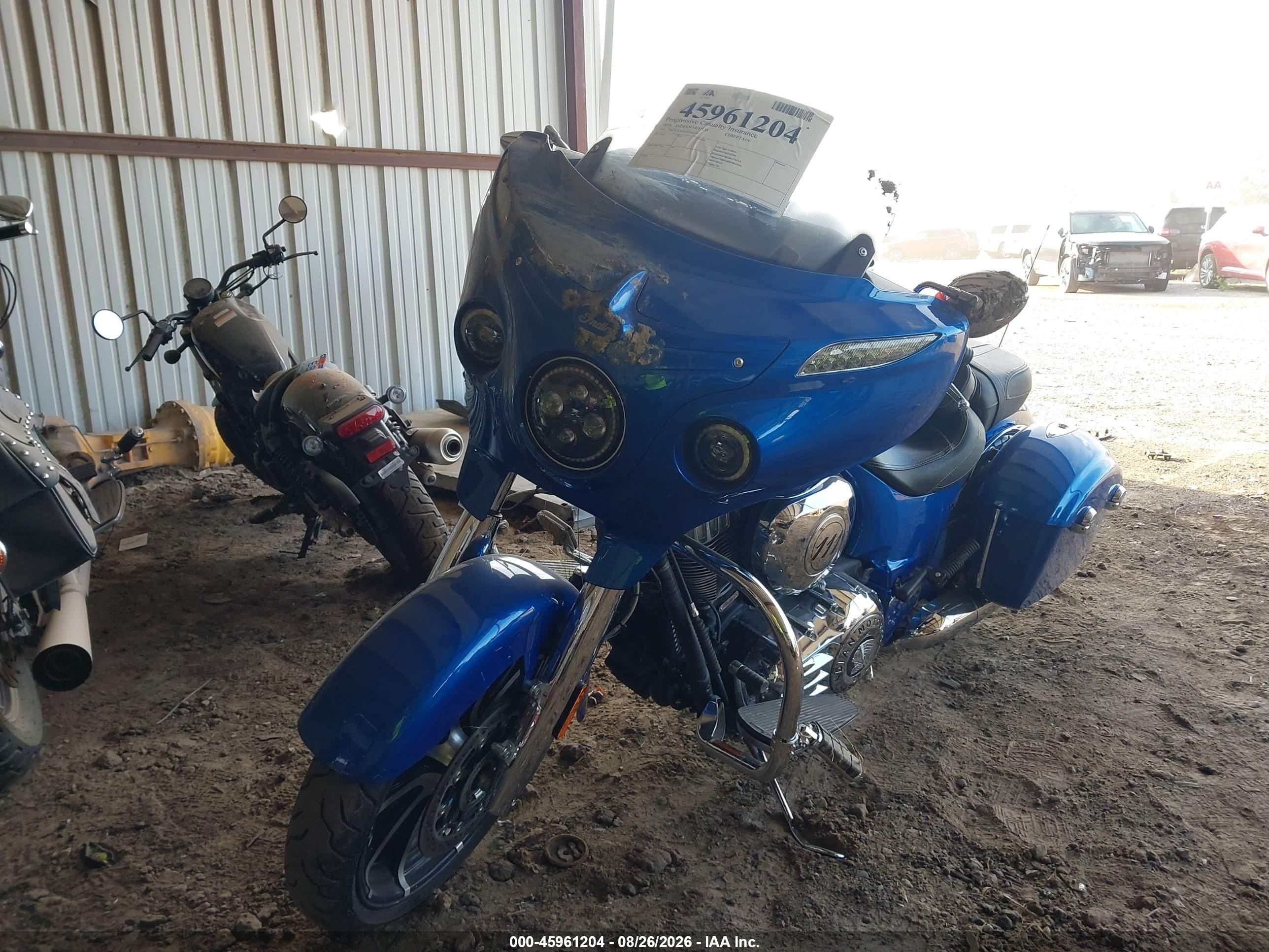 2018 Indian Motorcycle Co. CHIEFTAIN VIN 56KTCAAA0J3366228 IAAI salvage auction — Unknown, Clear (Michigan), sold $4,750 on 2026-09-16 (photo 2)