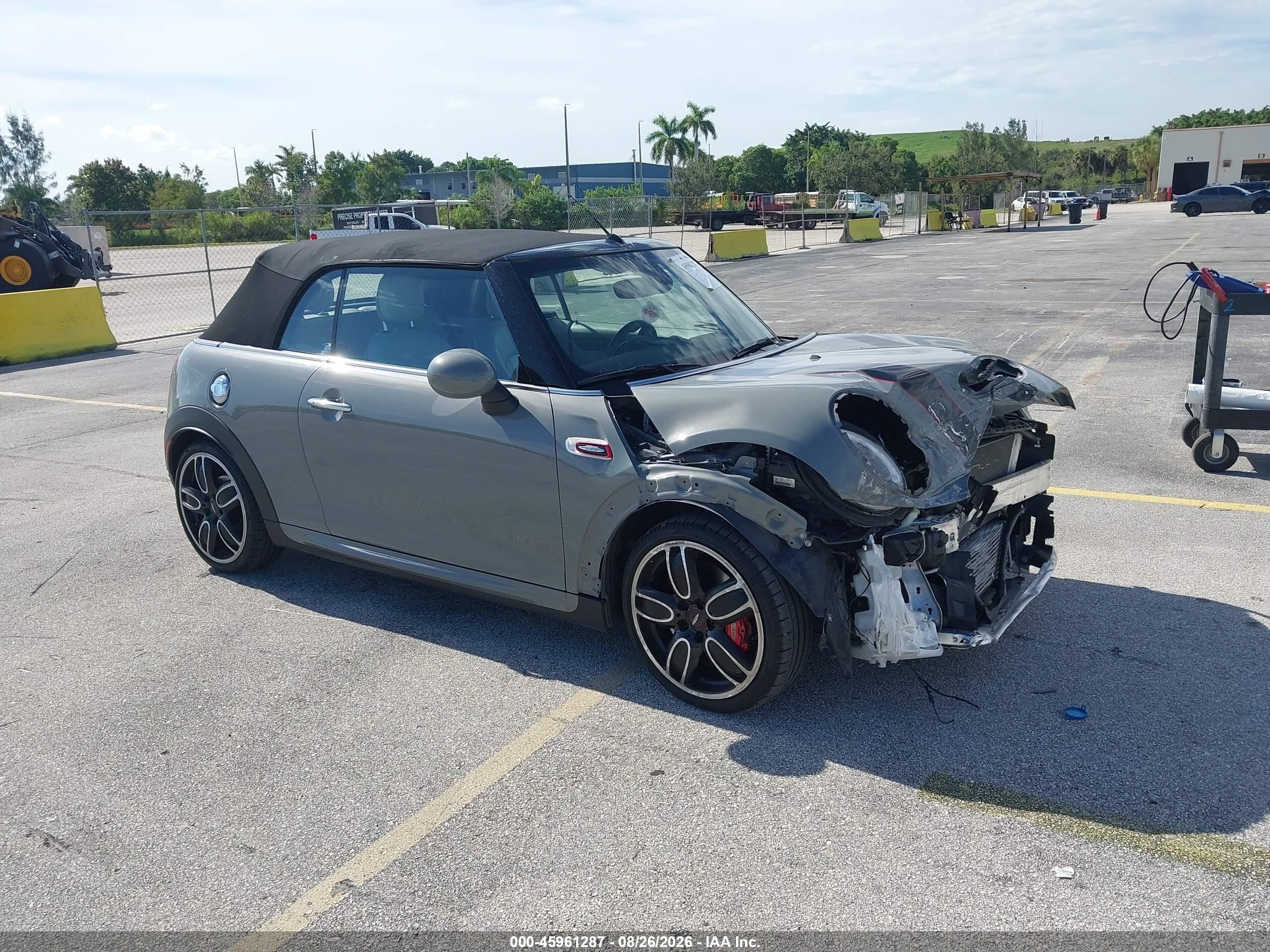 2018 Mini Convertible VIN WMWWH9C59J3A78436 IAAI salvage auction — Front End, Wait Title, sold $3,550 on 2026-09-20 (photo 1)
