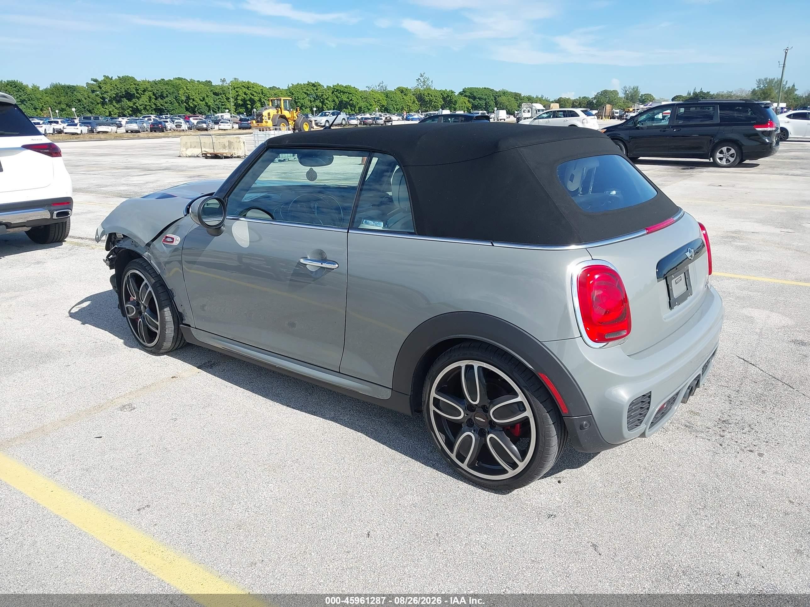 2018 Mini Convertible VIN WMWWH9C59J3A78436 IAAI salvage auction — Front End, Wait Title, sold $3,550 on 2026-09-20 (photo 3)