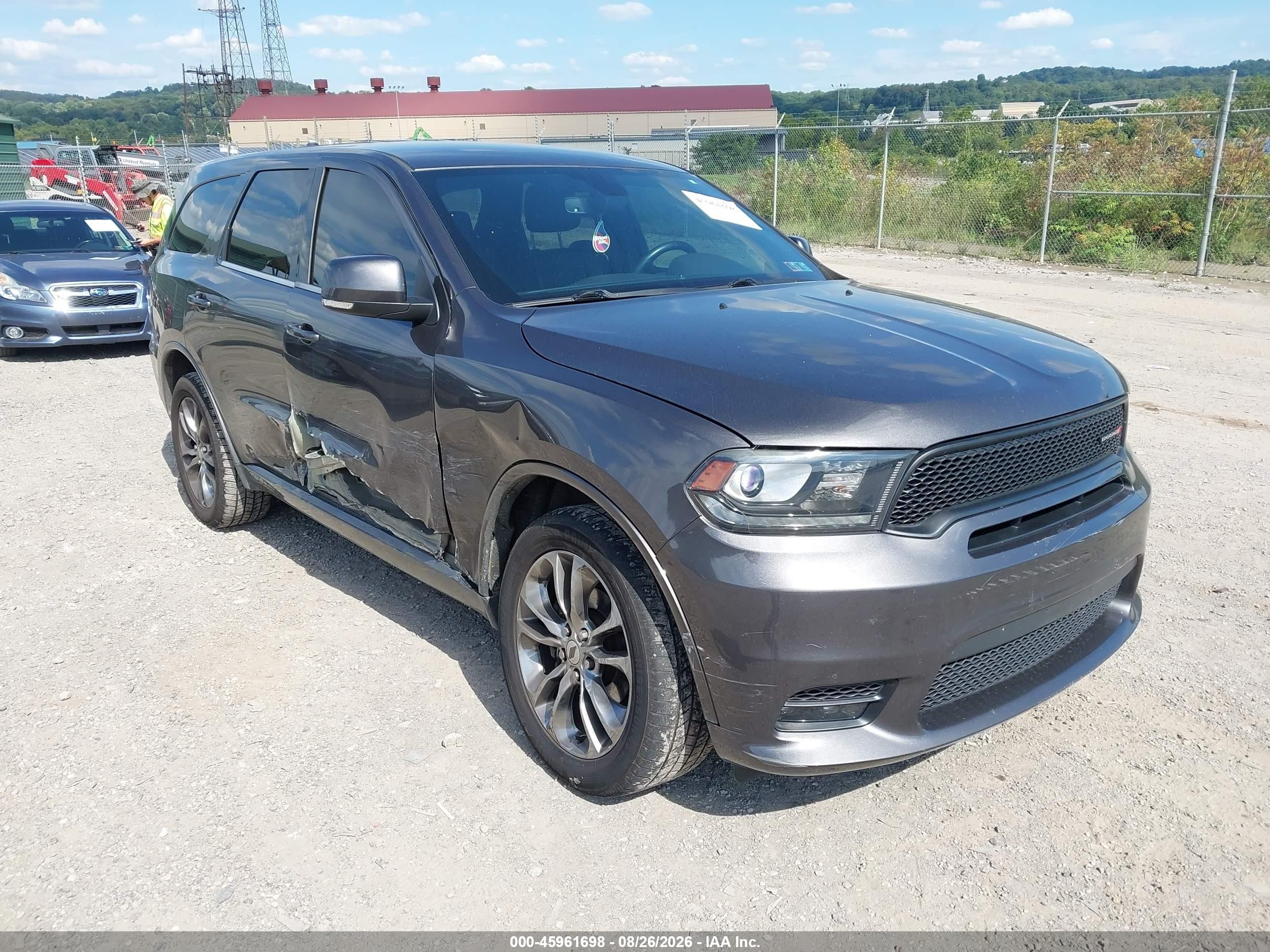 2019 Dodge Durango VIN 1C4RDJDG0KC701180 IAAI salvage auction — Side, Salvage (Pennsylvania), sold $7,200 on 2026-09-26 (photo 1)