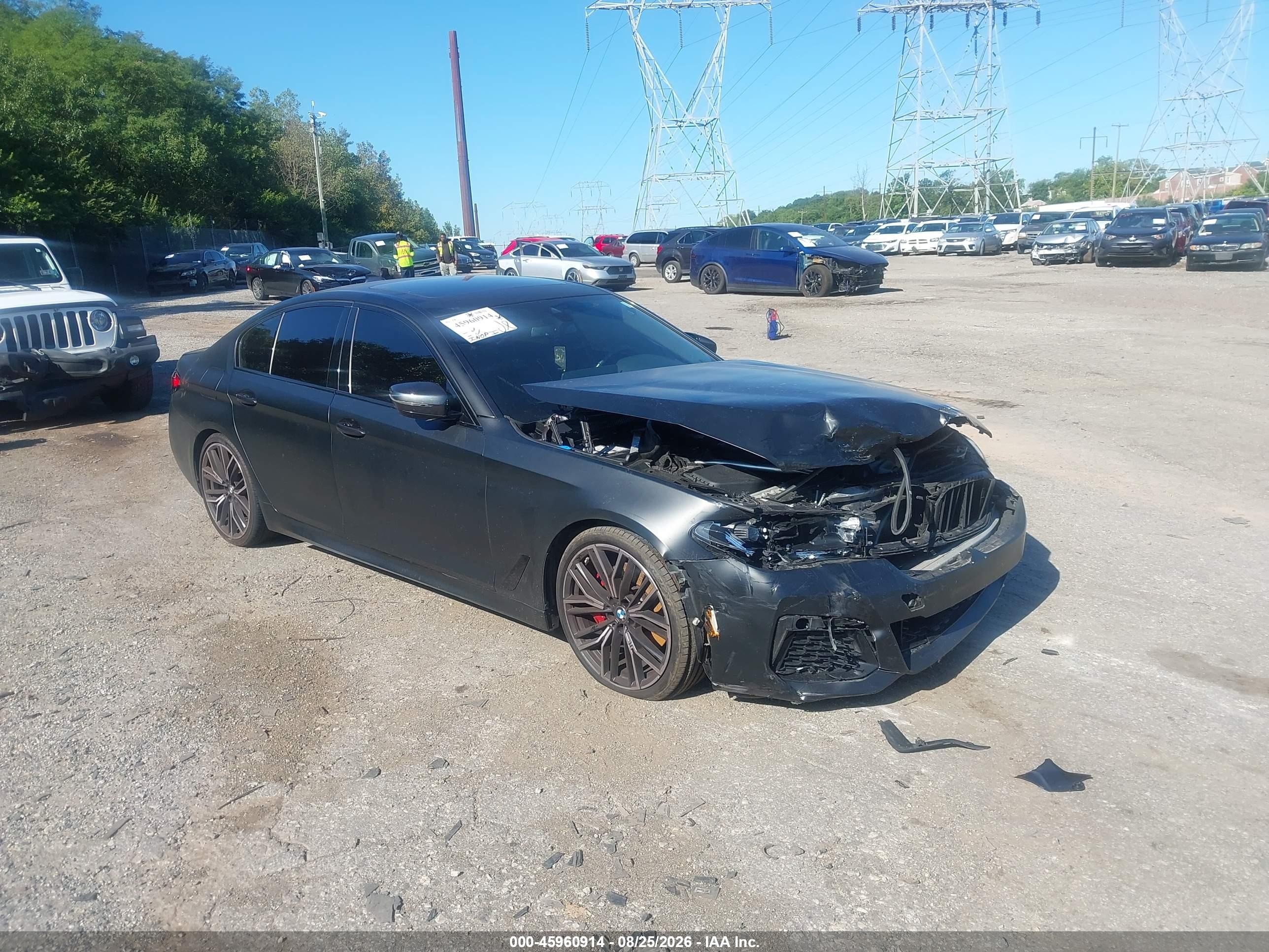 2022 BMW 5 Series VIN WBA13BJ09NWX50164 — IAAI salvage auction photo