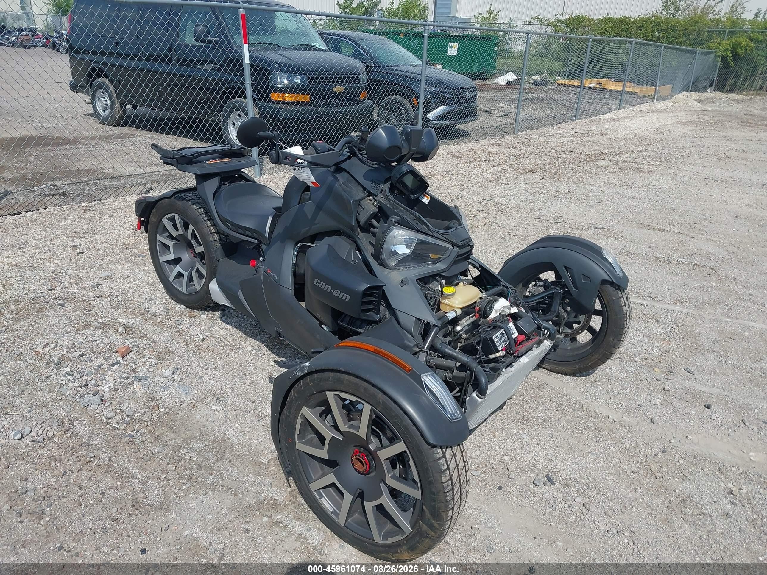 2021 Can-am/ brp Ryker VIN 3JB2GEG23MJ004589 IAAI salvage auction — Front End, Scrap (Michigan), sold $1,150 on 2026-10-08 (photo 1)