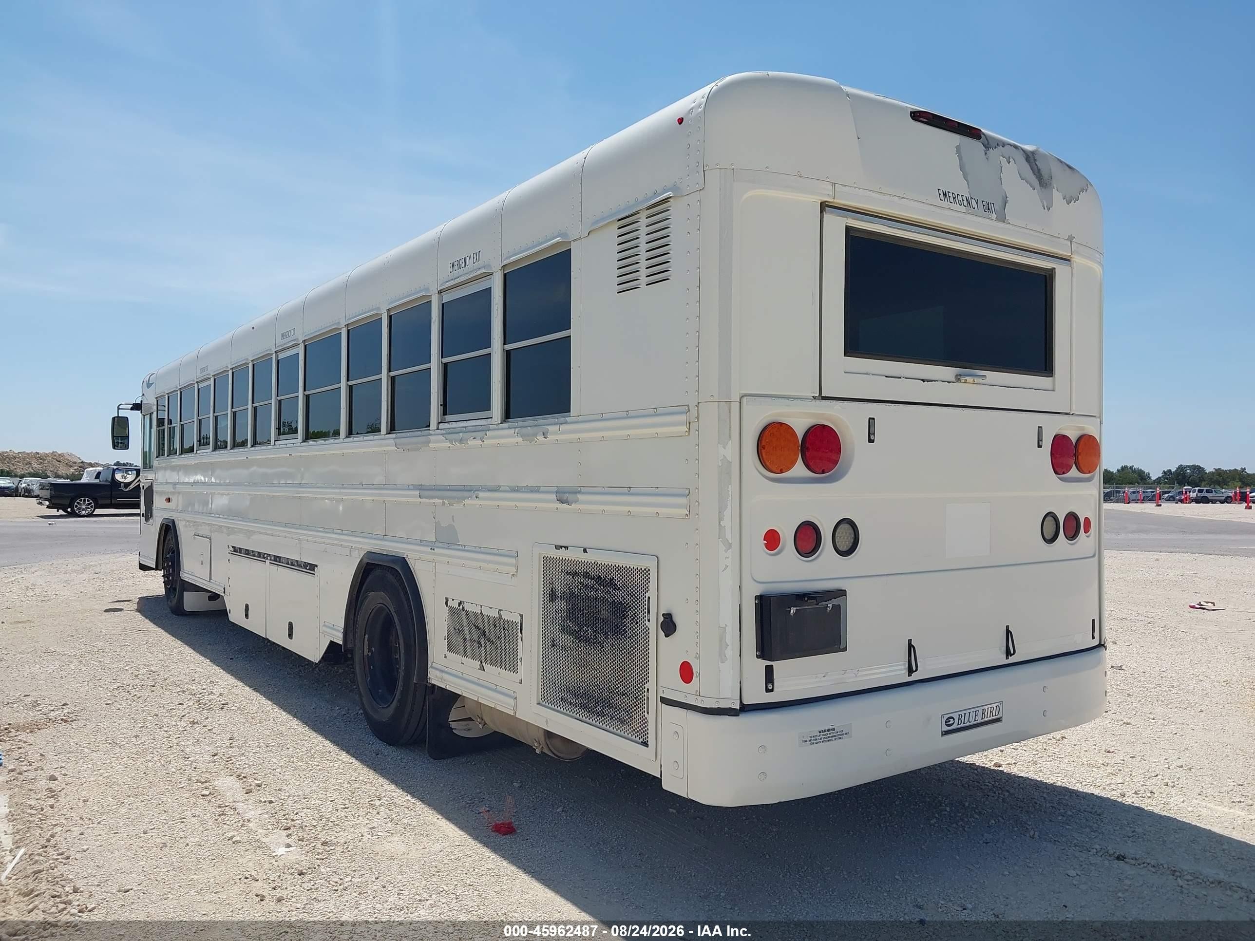 2013 Blue Bird School Bus / Transit Bus VIN 1BABNBXA2DF295488 IAAI salvage auction — Side, Sf97 (Texas), sold $8,800 on 2026-09-16 (photo 3)