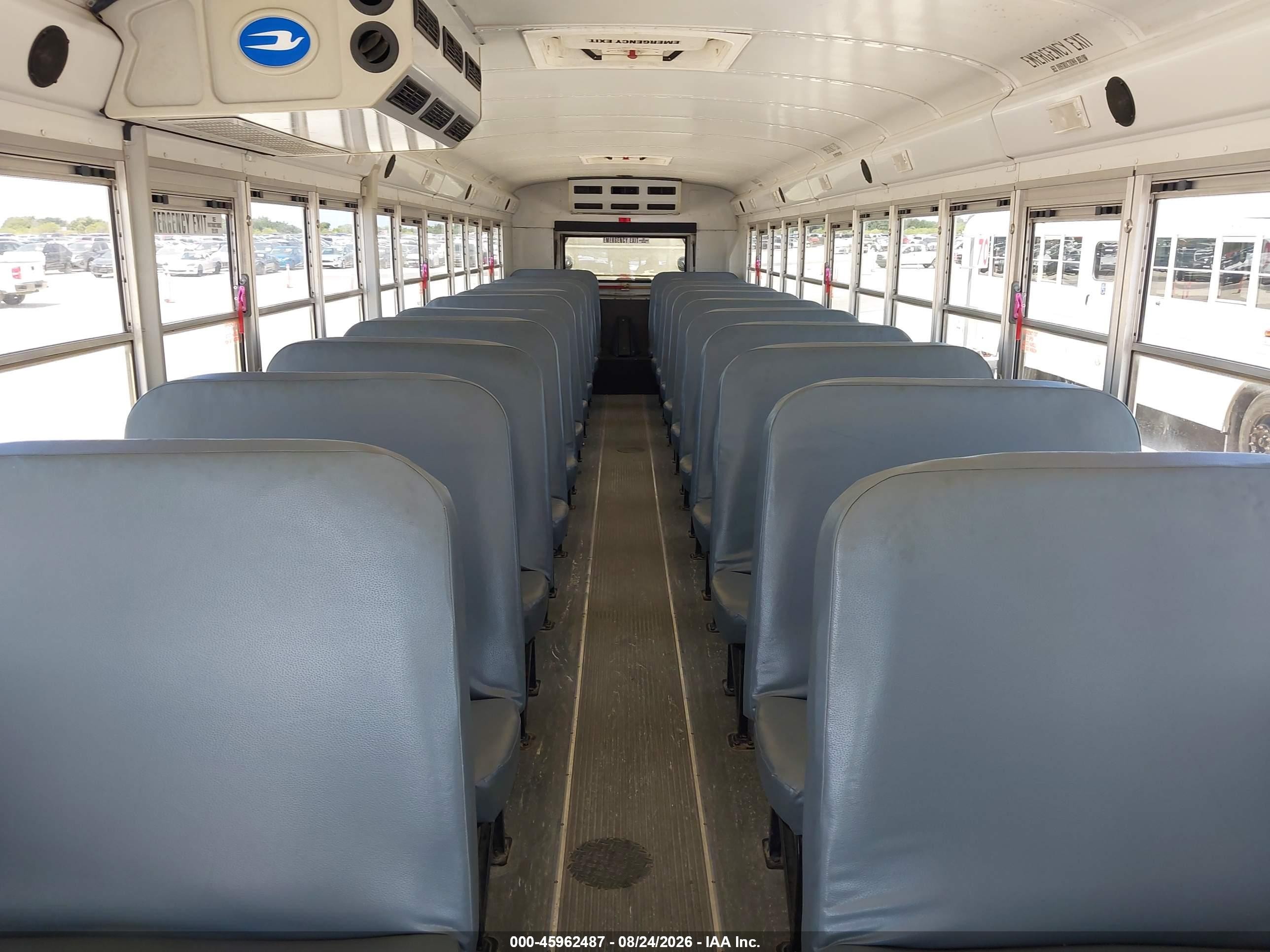 2013 Blue Bird School Bus / Transit Bus VIN 1BABNBXA2DF295488 IAAI salvage auction — Side, Sf97 (Texas), sold $8,800 on 2026-09-16 (photo 8)