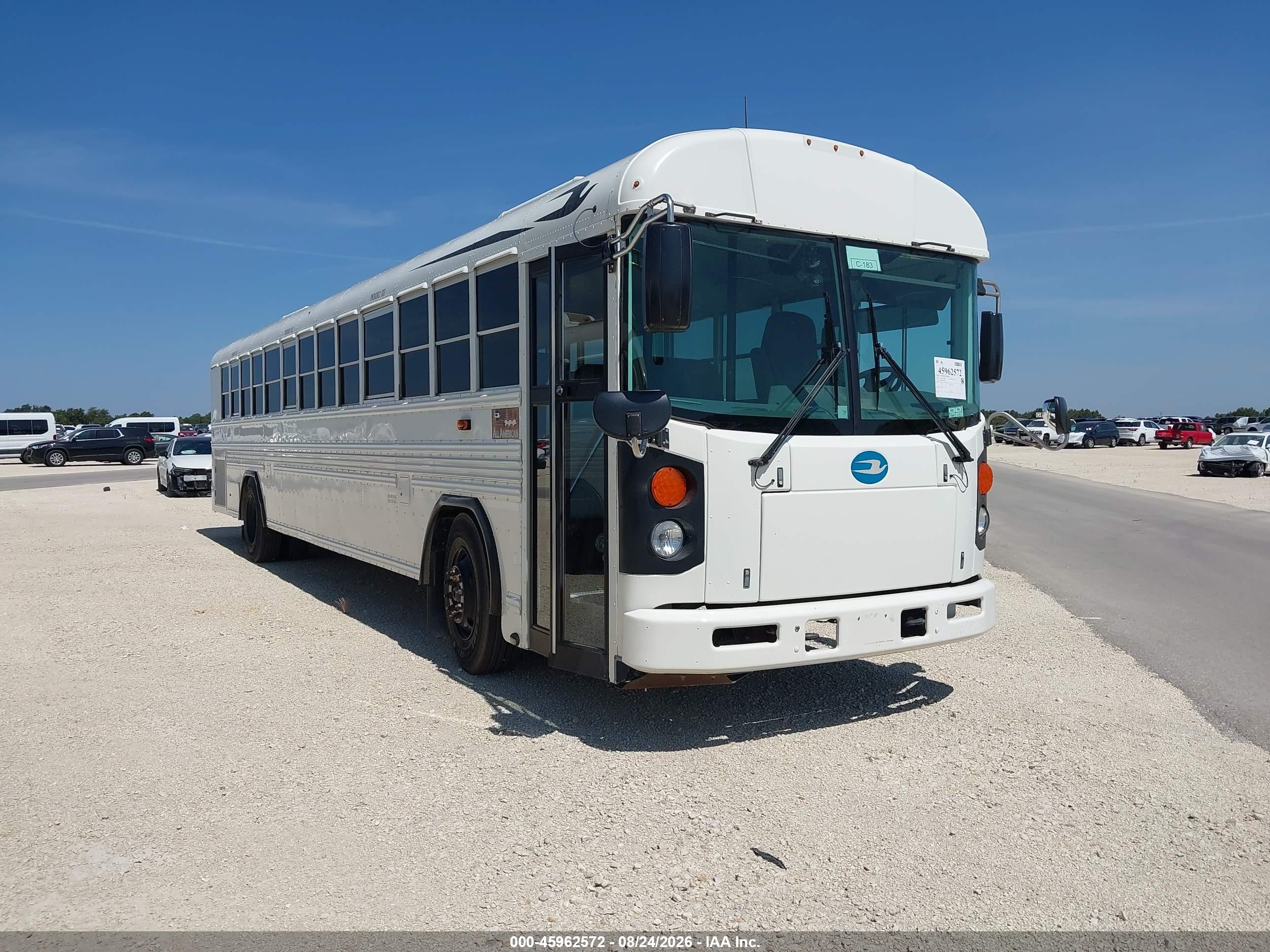 2014 Blue Bird School Bus / Transit Bus VIN 1BABNBCA7EF304712 IAAI salvage auction — Normal Wear, Sf97 (Texas), sold $20,600 on 2026-09-16 (photo 1)