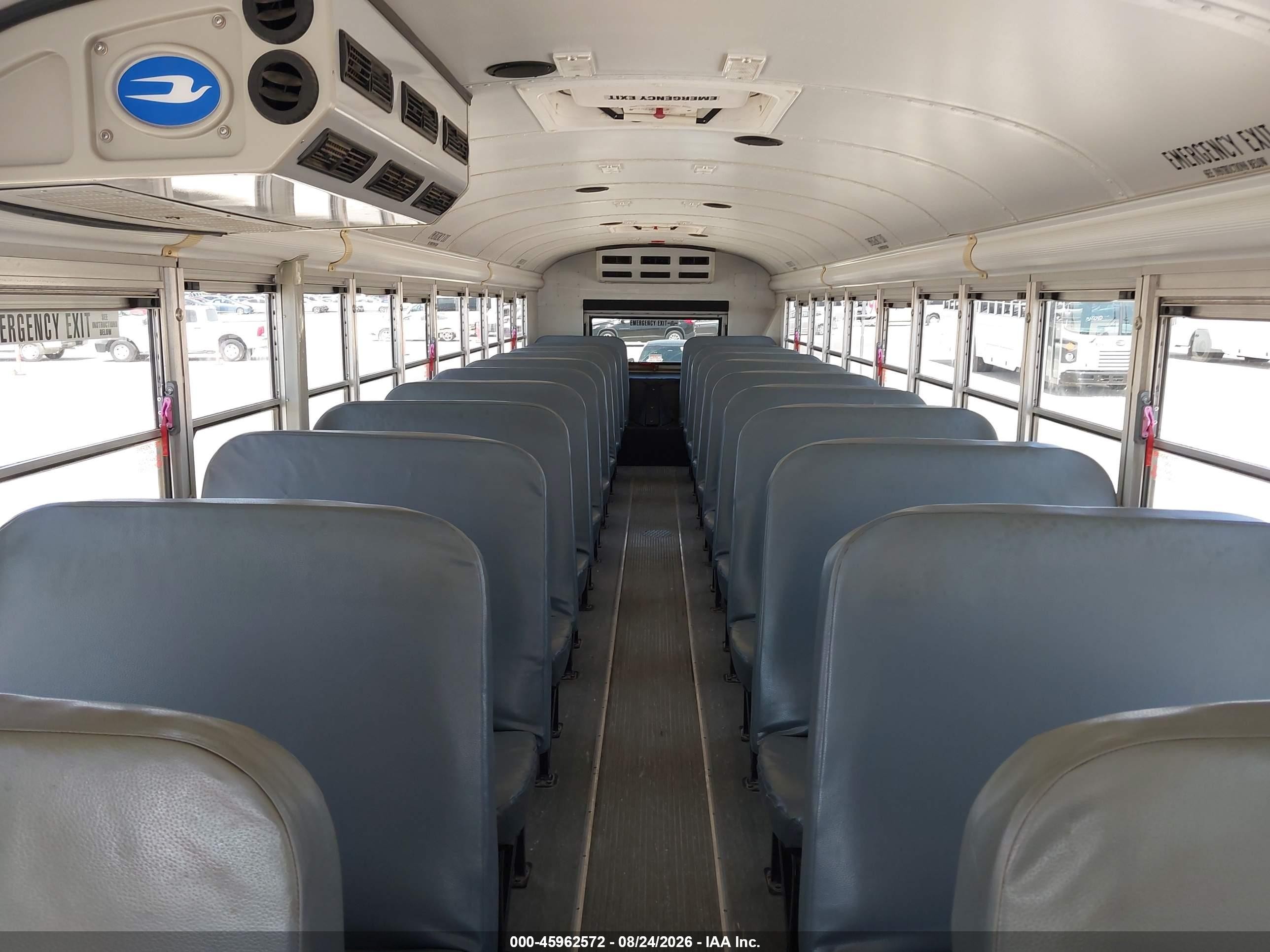 2014 Blue Bird School Bus / Transit Bus VIN 1BABNBCA7EF304712 IAAI salvage auction — Normal Wear, Sf97 (Texas), sold $20,600 on 2026-09-16 (photo 8)