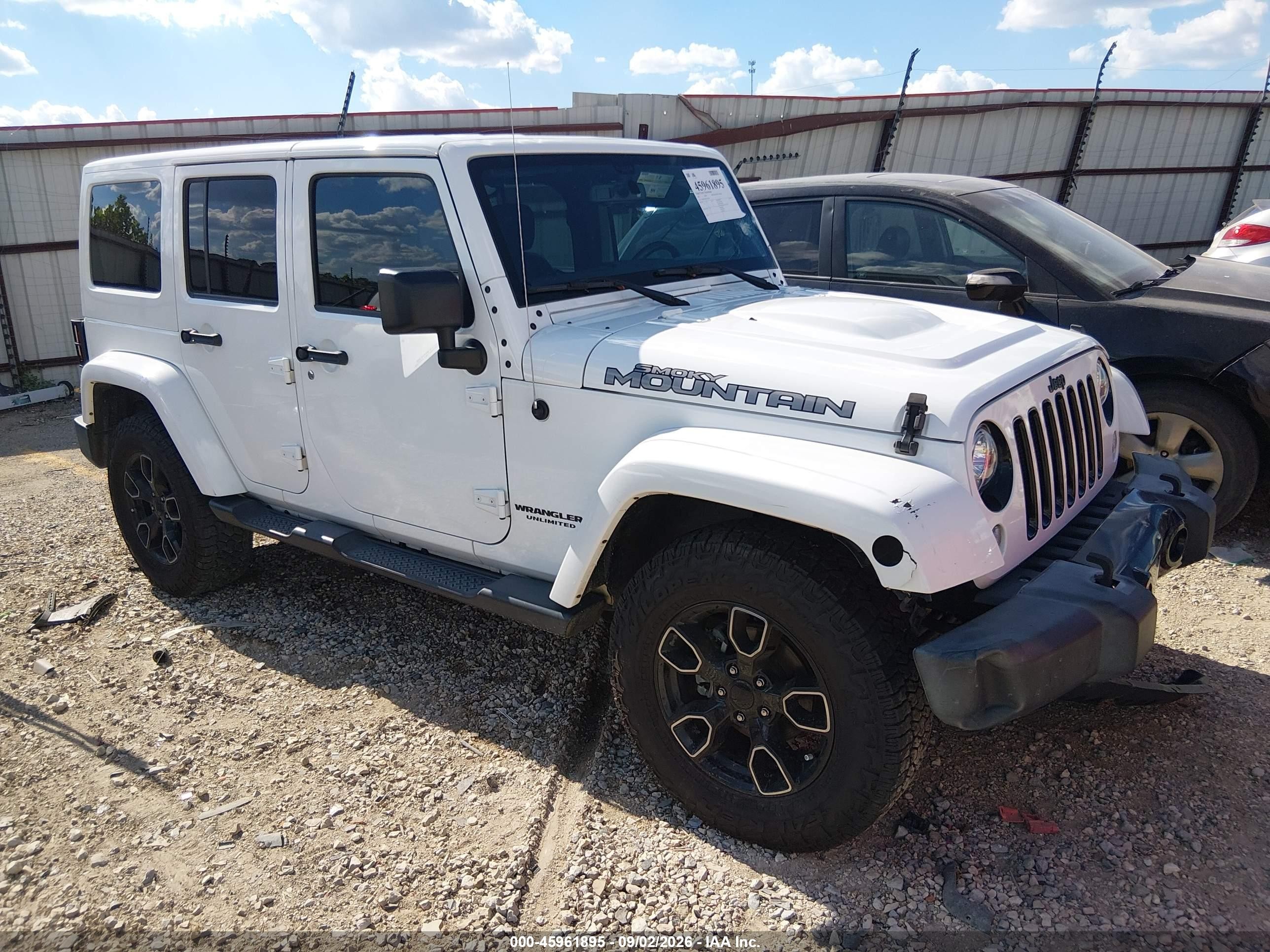 2017 Jeep Wrangler Unlimited VIN 1C4BJWEG4HL652855 — IAAI salvage auction photo