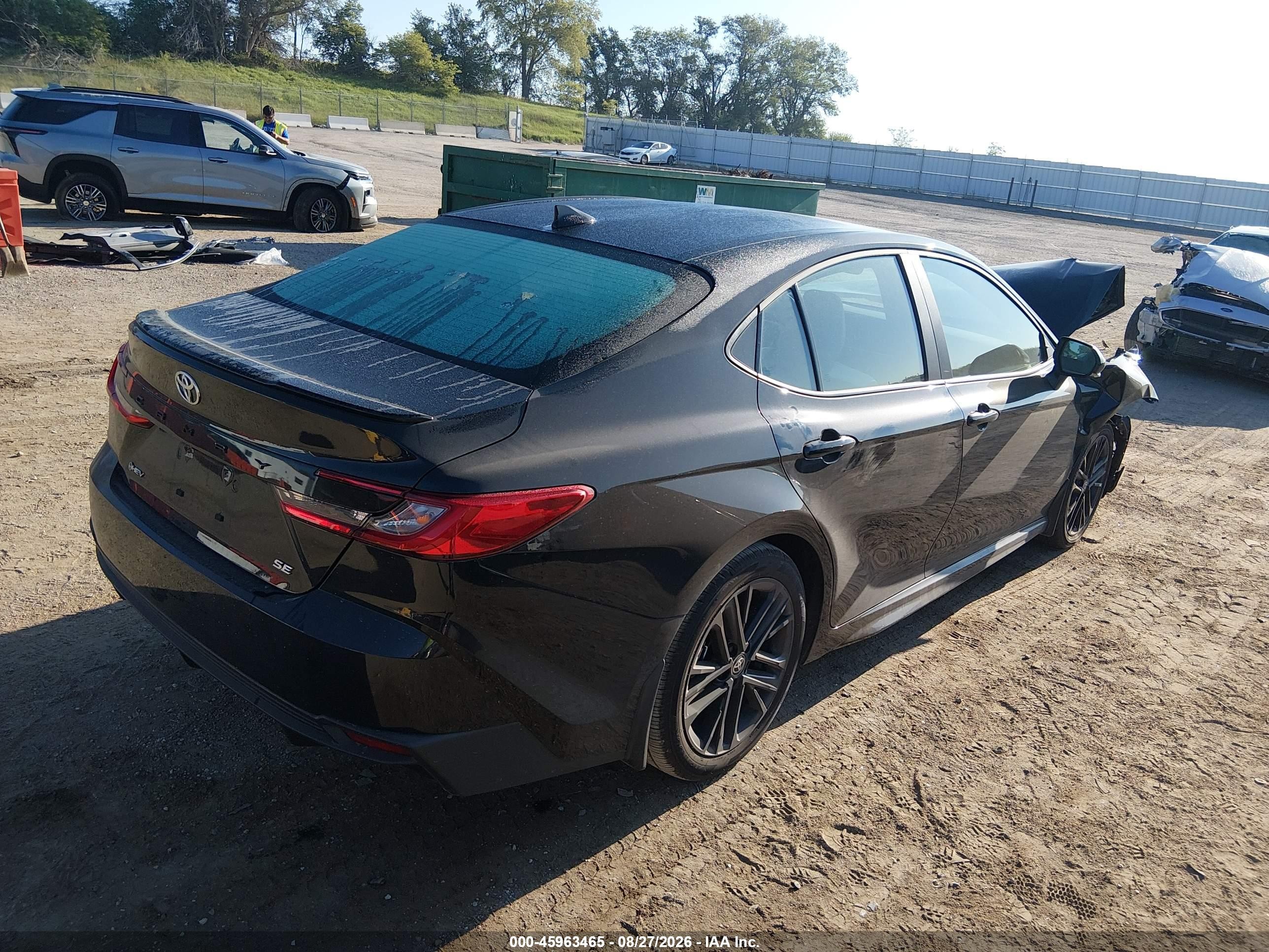 2026 Toyota Camry VIN 4T1DAACK6TU246464 IAAI salvage auction — Front End, Salvage (Nebraska), sold $10,500 on 2026-10-23 (photo 4)