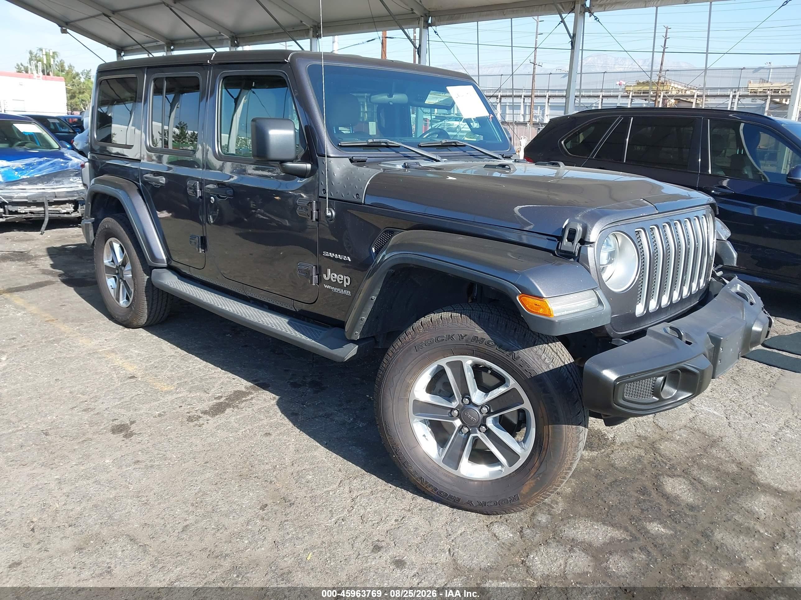 2018 Jeep Wrangler Unlimited VIN 1C4HJXEG8JW101381 — IAAI salvage auction photo