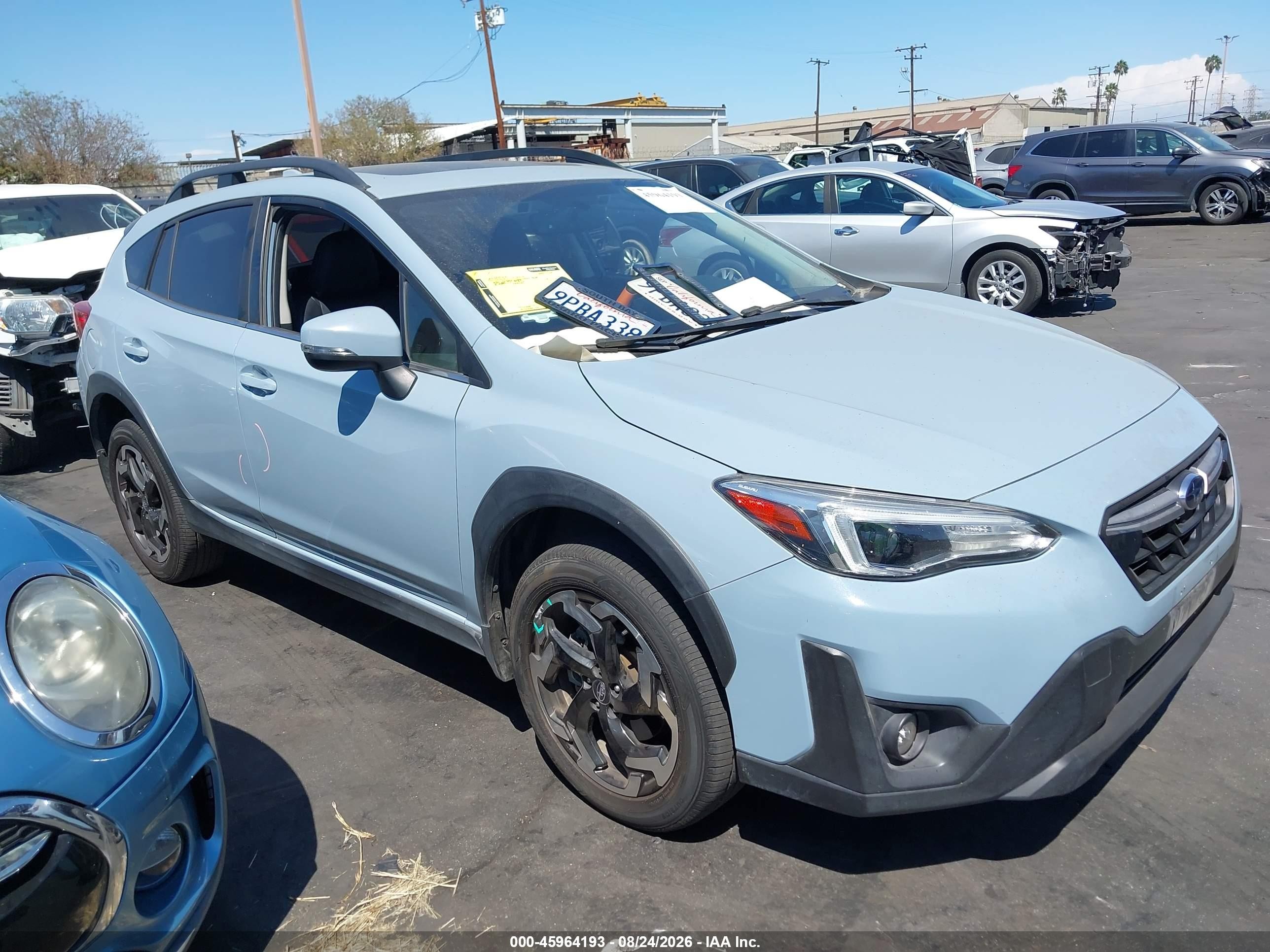 2021 Subaru Xv VIN JF2GTHNC5MH651625 IAAI salvage auction — Rear End, Salvage Certificate (California), sold $4,050 on 2026-09-12 (photo 1)