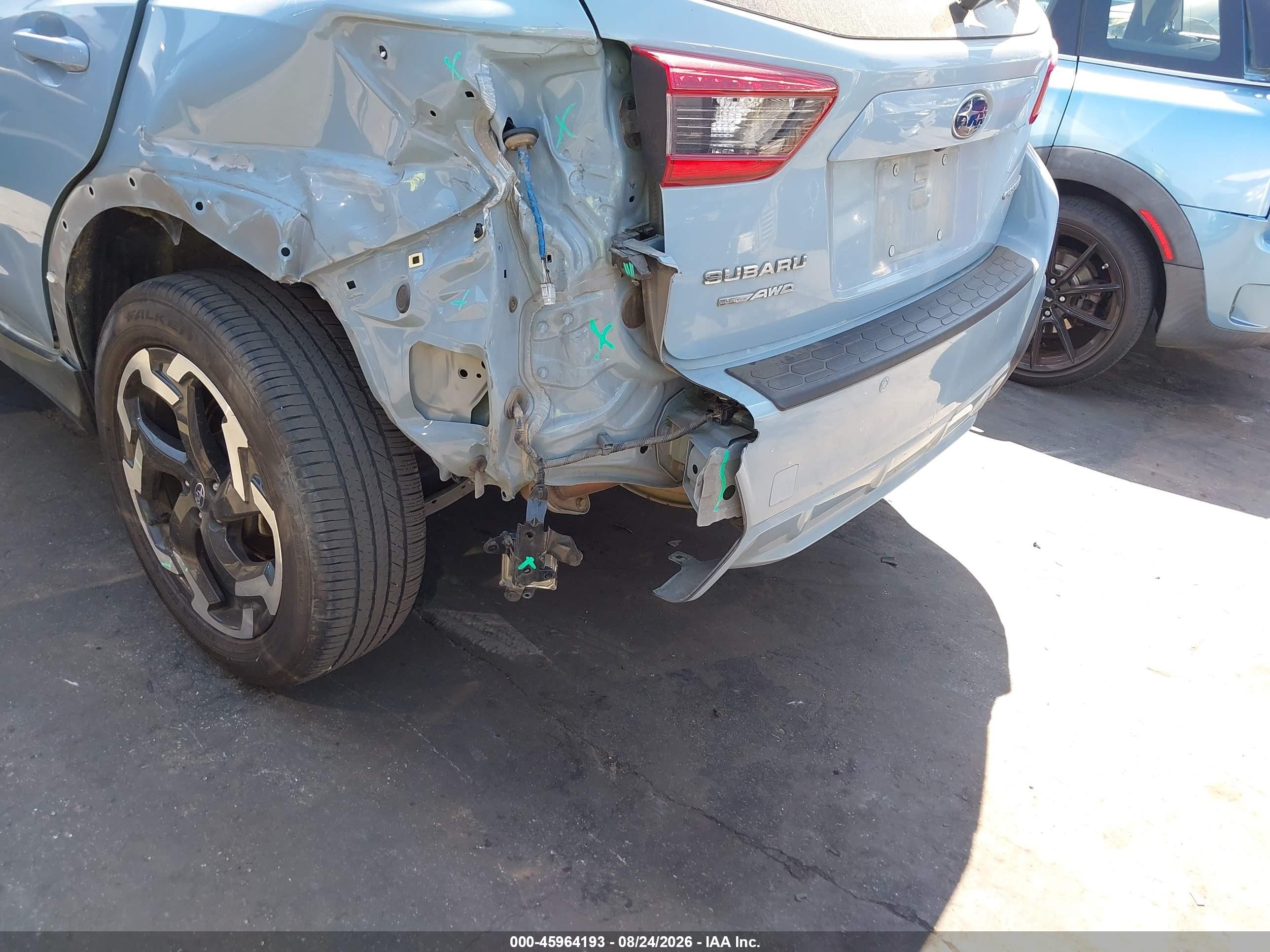 2021 Subaru Xv VIN JF2GTHNC5MH651625 IAAI salvage auction — Rear End, Salvage Certificate (California), sold $4,050 on 2026-09-12 (photo 6)