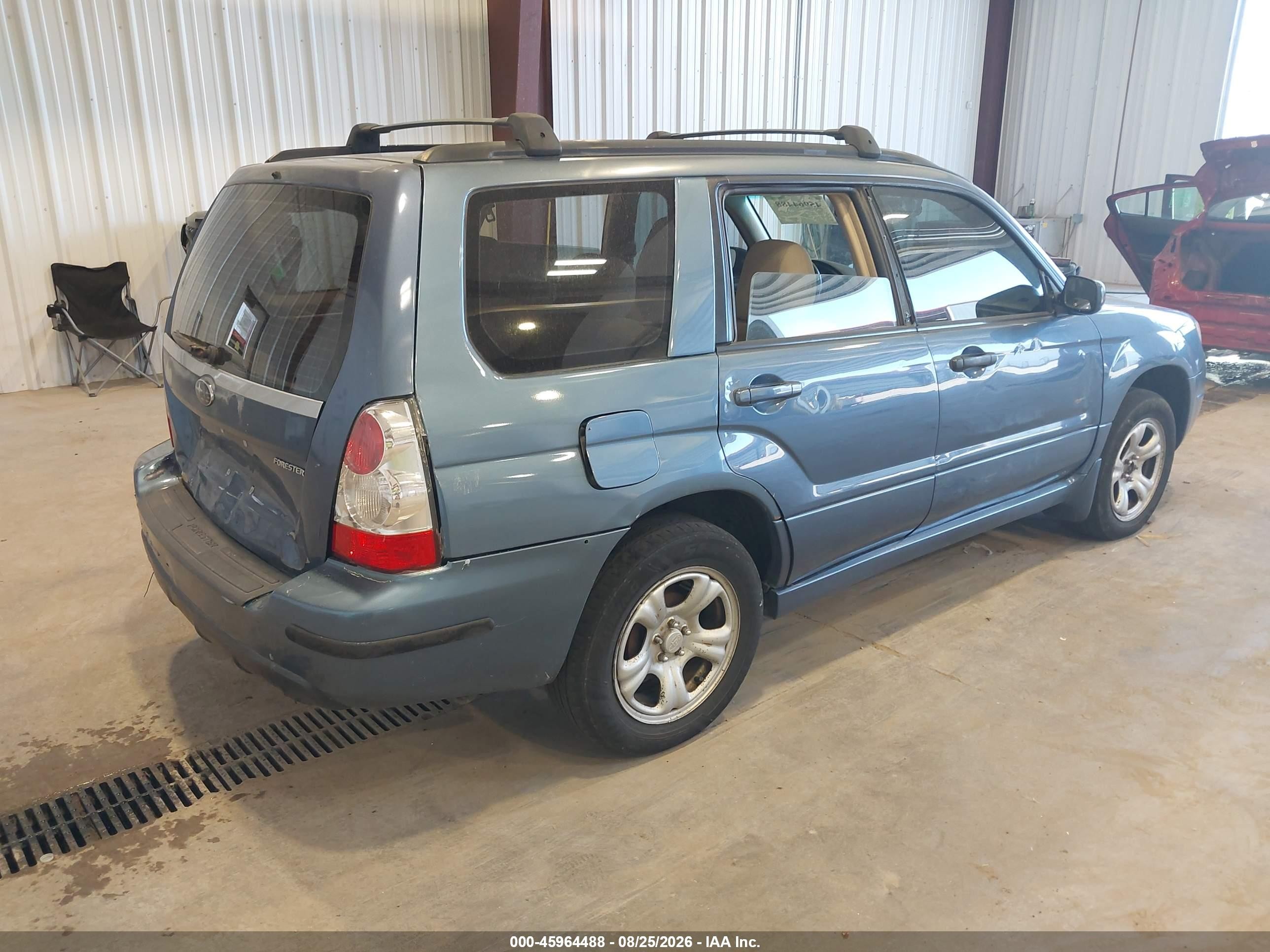 2007 Subaru Forester VIN JF1SG63617H731805 IAAI salvage auction — Rear End, Salvage (Utah), sold $400 on 2026-09-14 (photo 4)