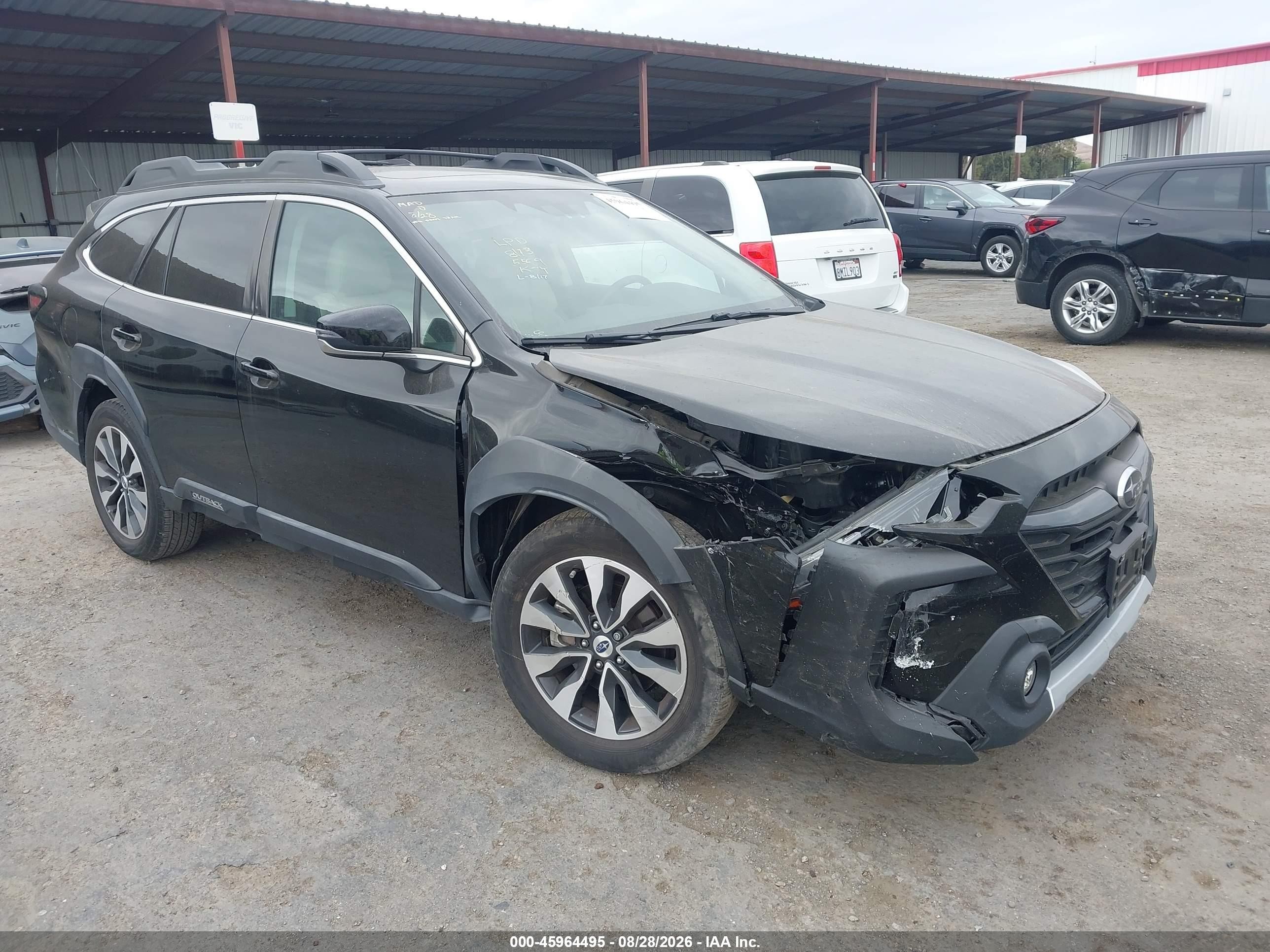 2023 Subaru Outback VIN 4S4BTANC6P3112931 IAAI salvage auction — Unknown, Salvage (California), sold $8,700 on 2026-10-05 (photo 1)