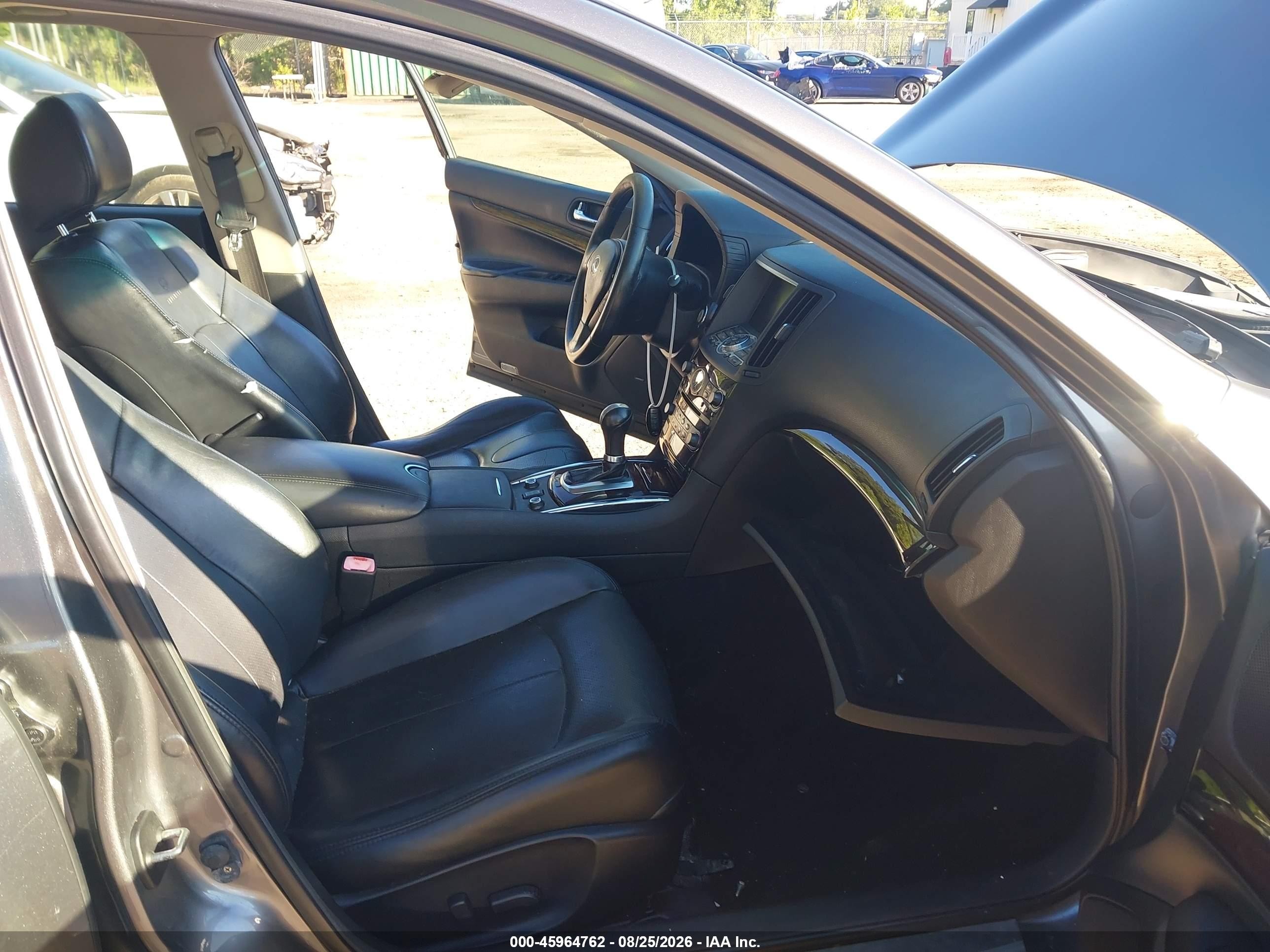 2013 Infiniti G VIN JN1CV6AR6DM751961 IAAI salvage auction — Normal Wear, Clear (Massachusetts), sold $875 on 2026-09-20 (photo 5)