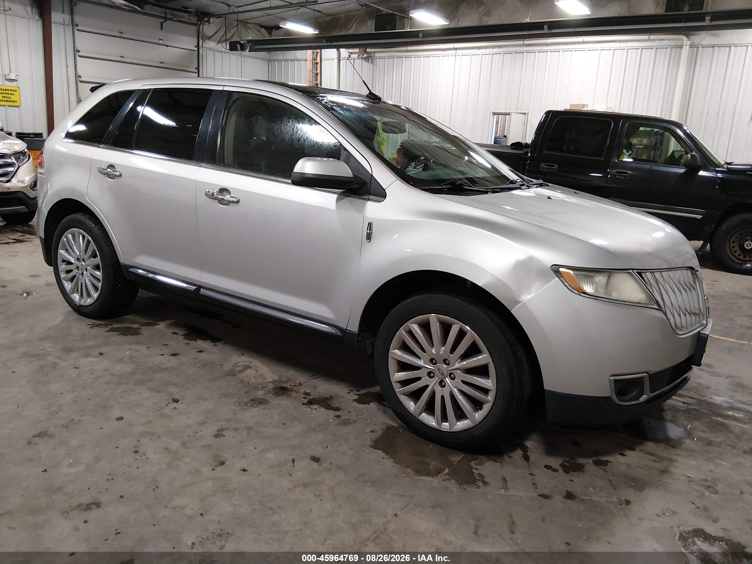 2011 Lincoln MKX VIN 2LMDJ8JK1BBJ27516 IAAI salvage auction — Hail, Salvage (Iowa), sold $850 on 2026-09-19 (photo 1)