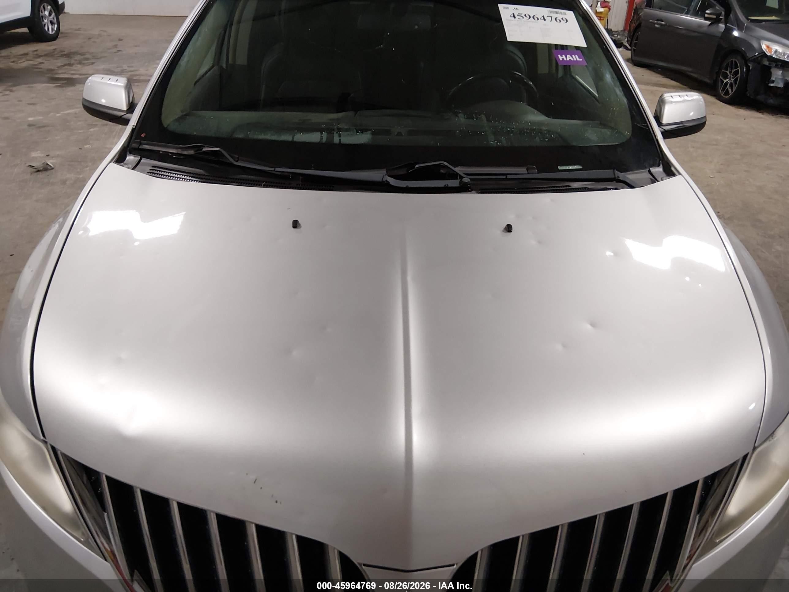 2011 Lincoln MKX VIN 2LMDJ8JK1BBJ27516 IAAI salvage auction — Hail, Salvage (Iowa), sold $850 on 2026-09-19 (photo 6)