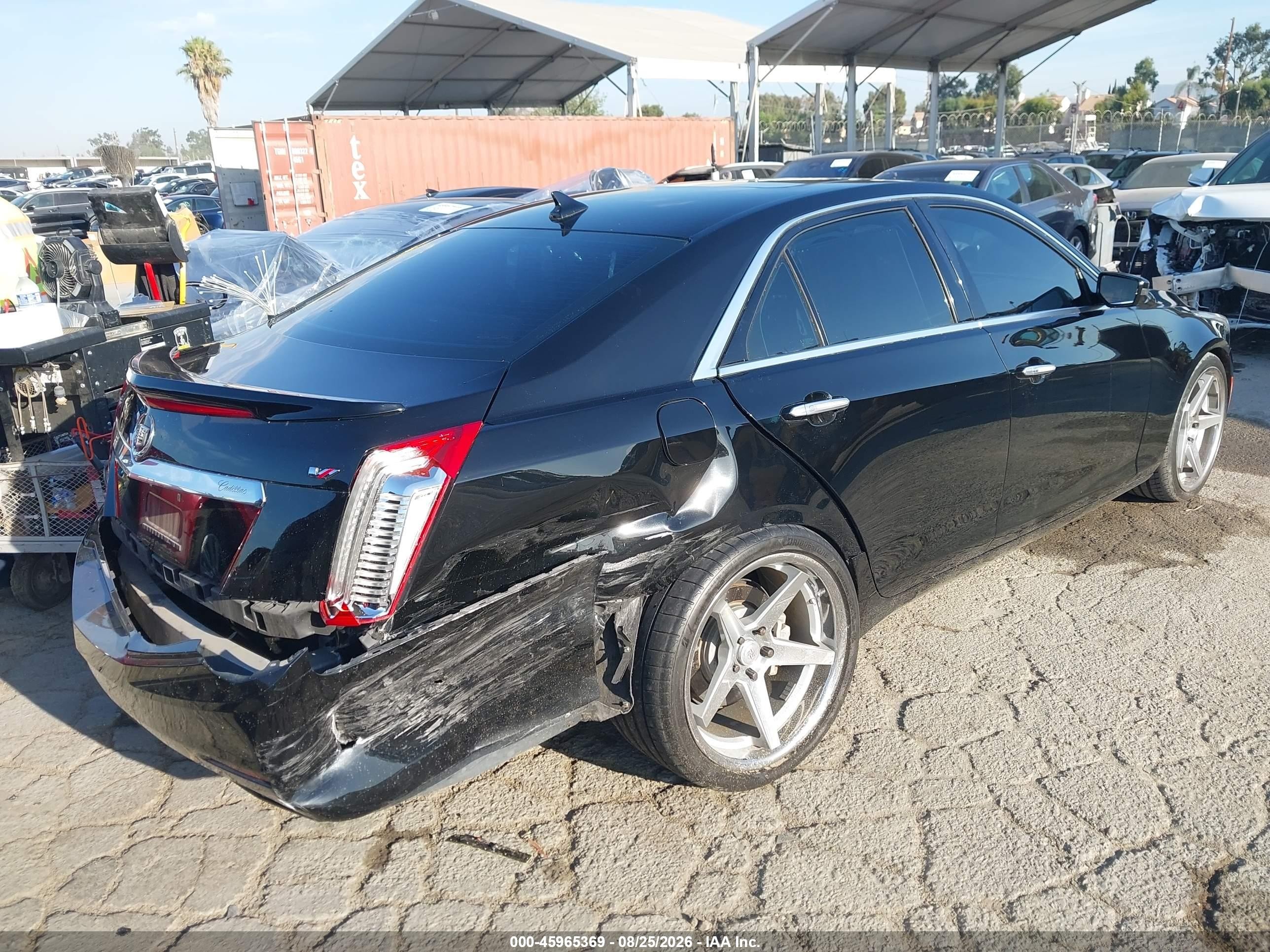 2014 Cadillac Cts VIN 1G6AV5S82E0173518 IAAI salvage auction — Rear End, Salvage (California), sold $3,650 on 2026-09-10 (photo 4)