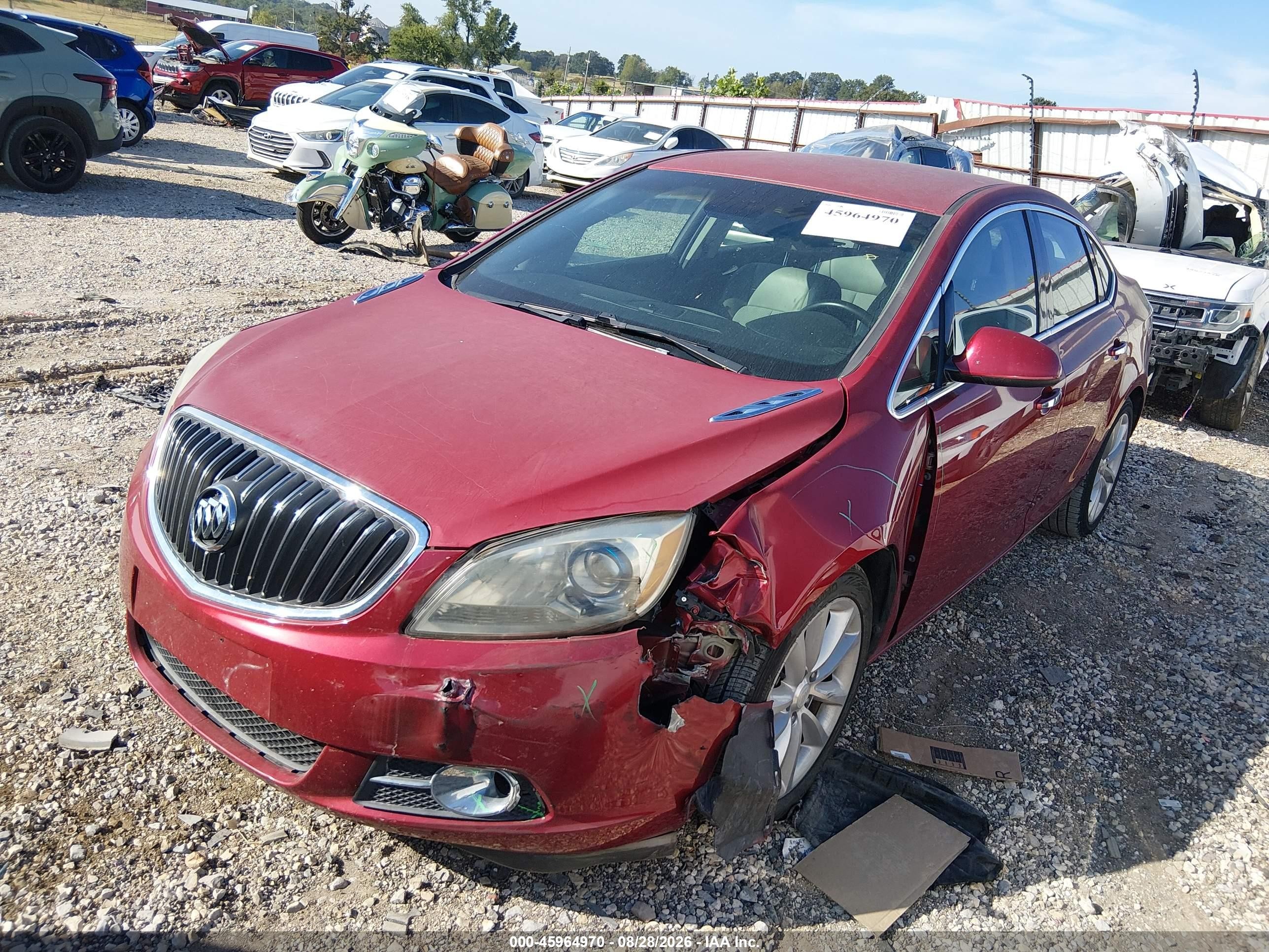 2012 Buick Verano VIN 1G4PP5SK8C4180326 IAAI salvage auction — Unknown, Wait Title, sold $575 on 2026-09-20 (photo 2)