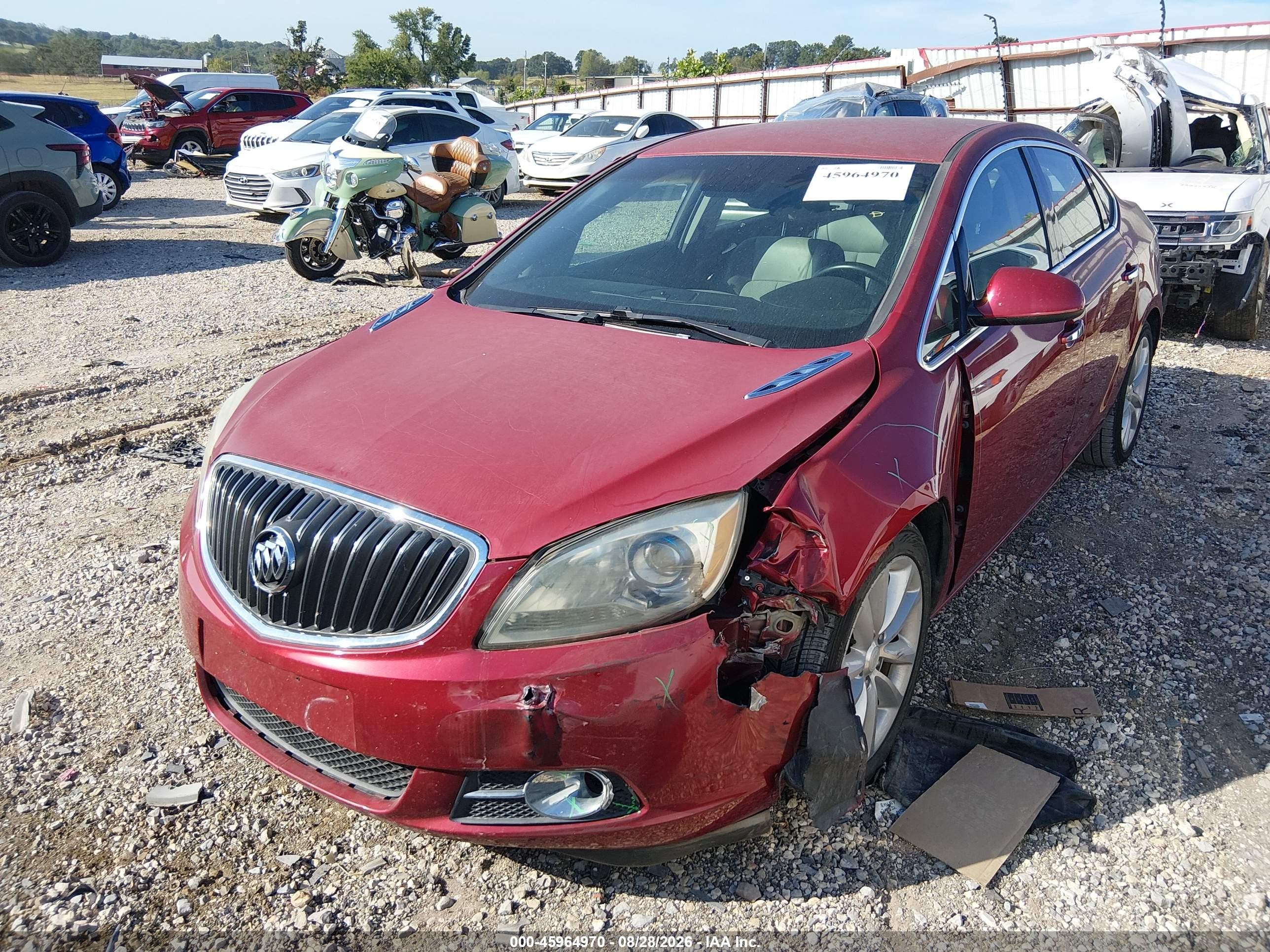 2012 Buick Verano VIN 1G4PP5SK8C4180326 IAAI salvage auction — Unknown, Wait Title, sold $575 on 2026-09-20 (photo 6)