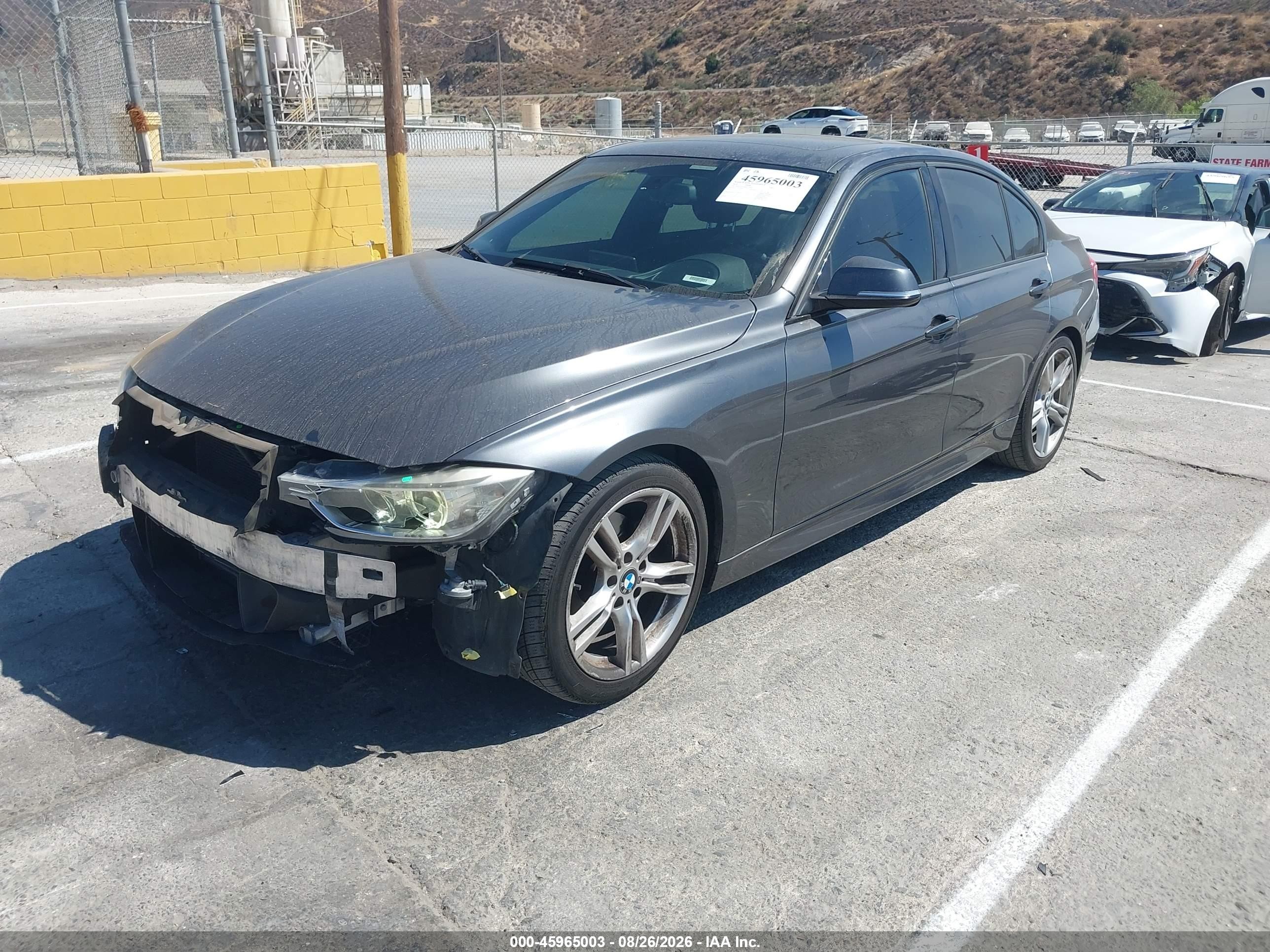 2014 BMW 3 Series VIN WBA3D3C56EK153839 IAAI salvage auction — Front End, Salvage (California), sold $1,450 on 2026-09-13 (photo 2)