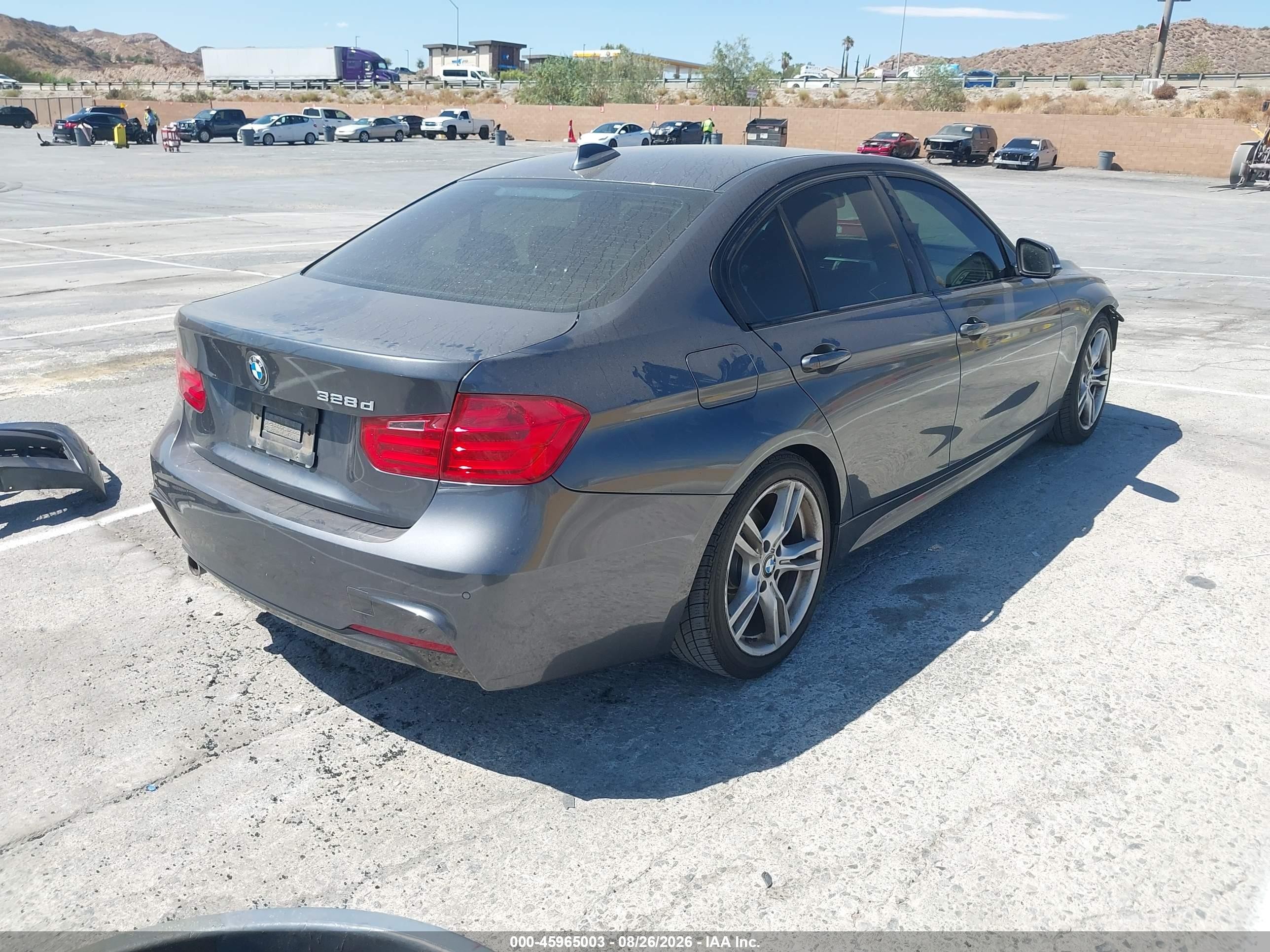 2014 BMW 3 Series VIN WBA3D3C56EK153839 IAAI salvage auction — Front End, Salvage (California), sold $1,450 on 2026-09-13 (photo 4)