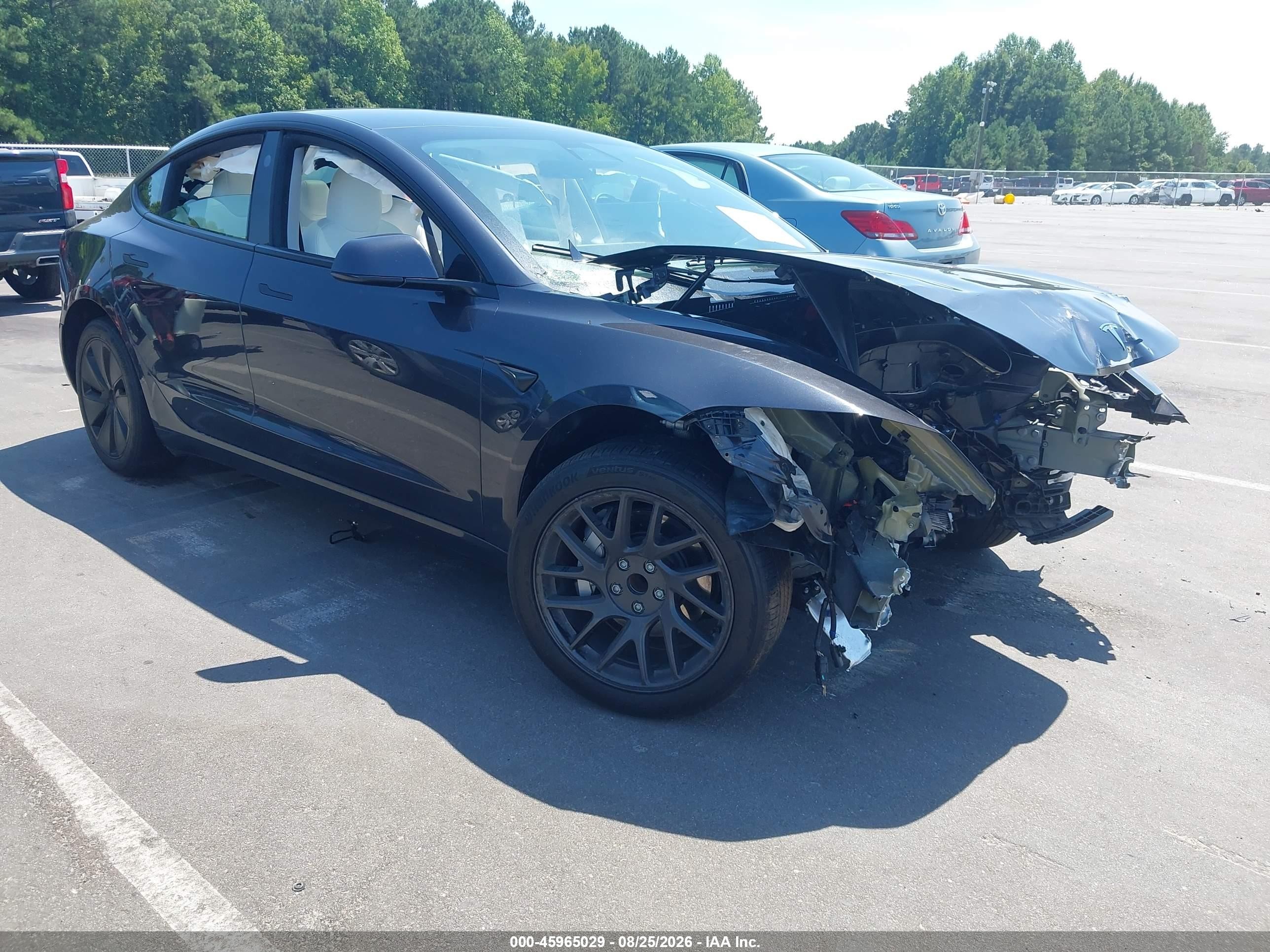 2024 Tesla Model 3 VIN 5YJ3E1EA5RF814391 — IAAI salvage auction photo