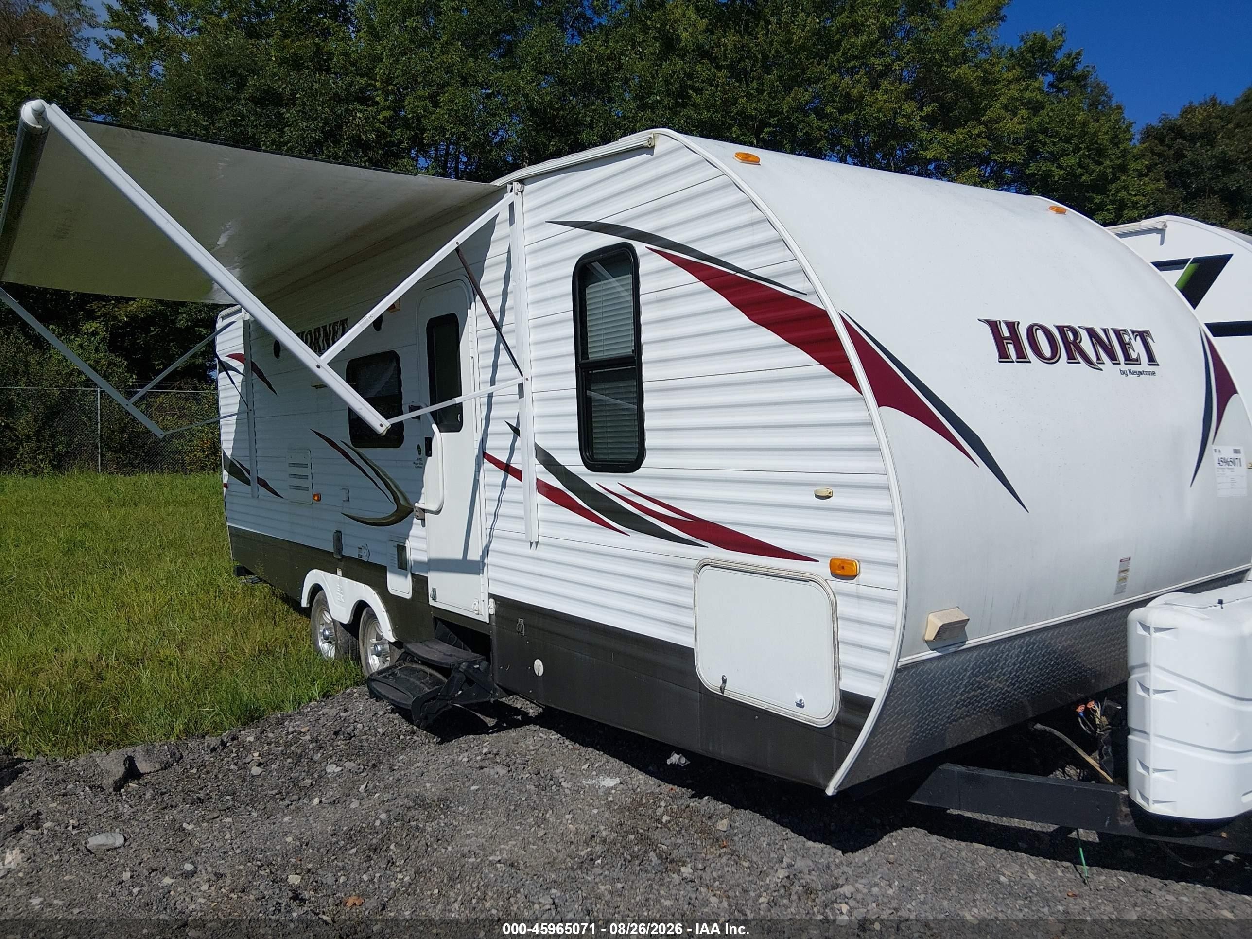 2010 Keystone Rv Hornet VIN 4YDT26R2XA7202929 IAAI salvage auction — Water/Flood, Salvage (West Virginia), sold $2,300 on 2026-09-24 (photo 1)
