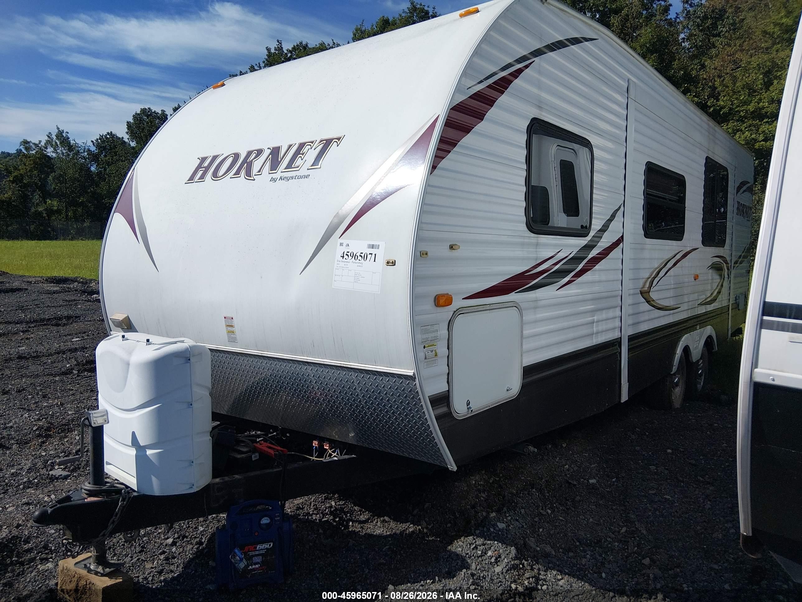 2010 Keystone Rv Hornet VIN 4YDT26R2XA7202929 IAAI salvage auction — Water/Flood, Salvage (West Virginia), sold $2,300 on 2026-09-24 (photo 2)