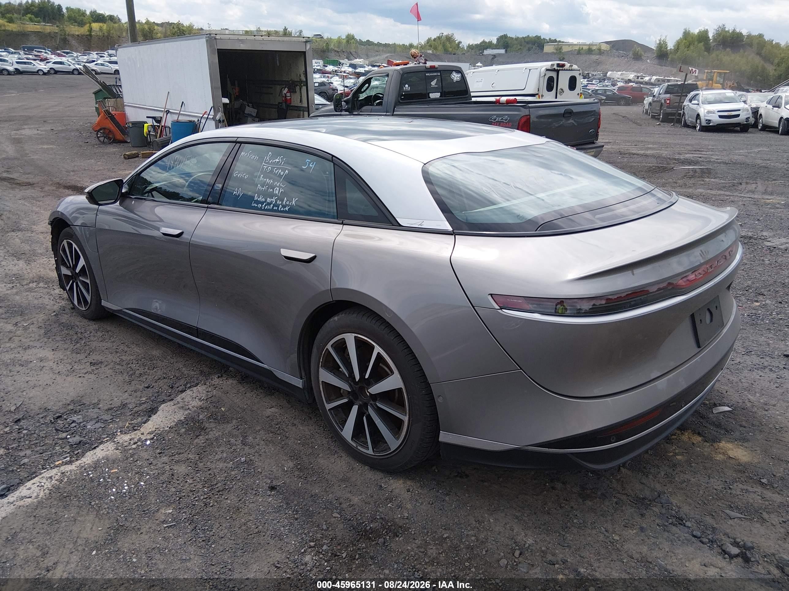 2023 Lucid Air VIN 50EA1TEA9PA002317 IAAI salvage auction — Front End, Salvage (Pennsylvania), sold $10,300 on 2026-09-08 (photo 3)
